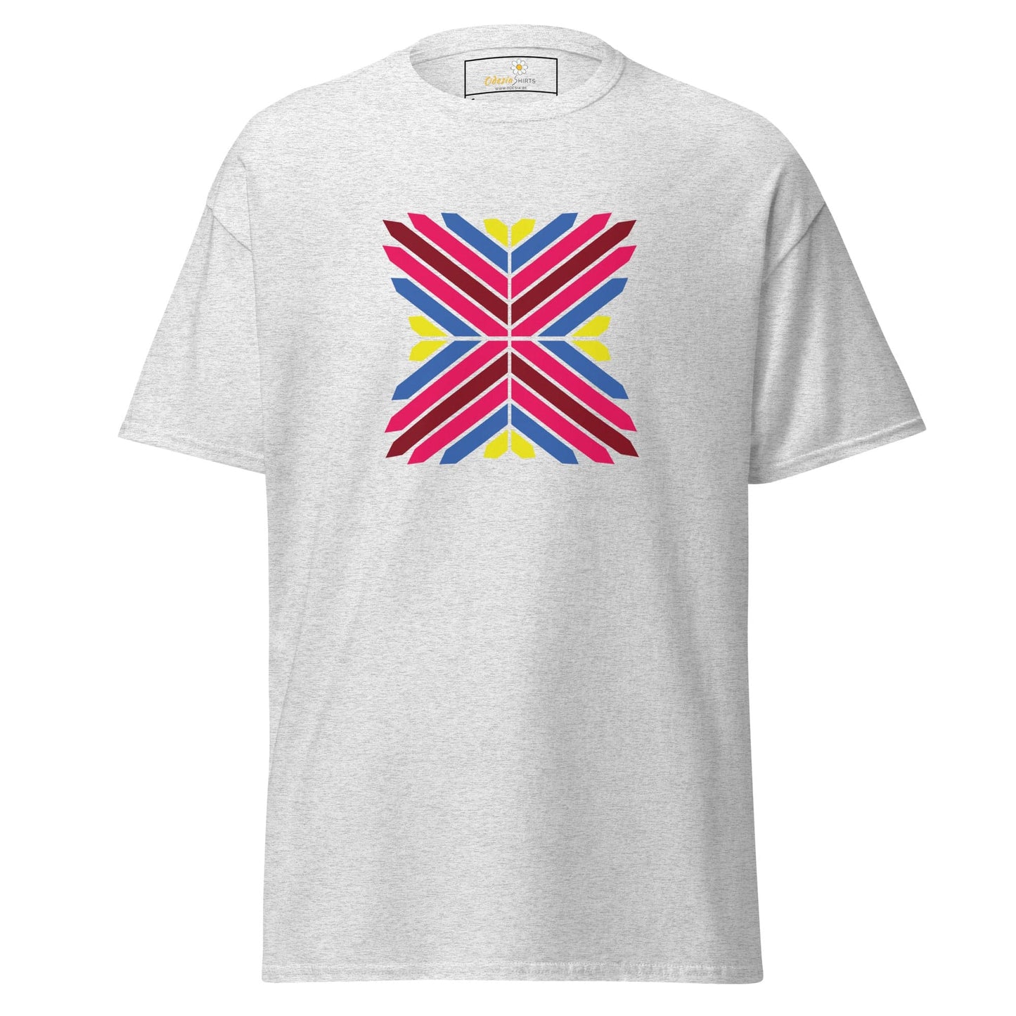 Unisex classic tee - ABSTRACT TRIANGLES - REGULAR - Ash / S