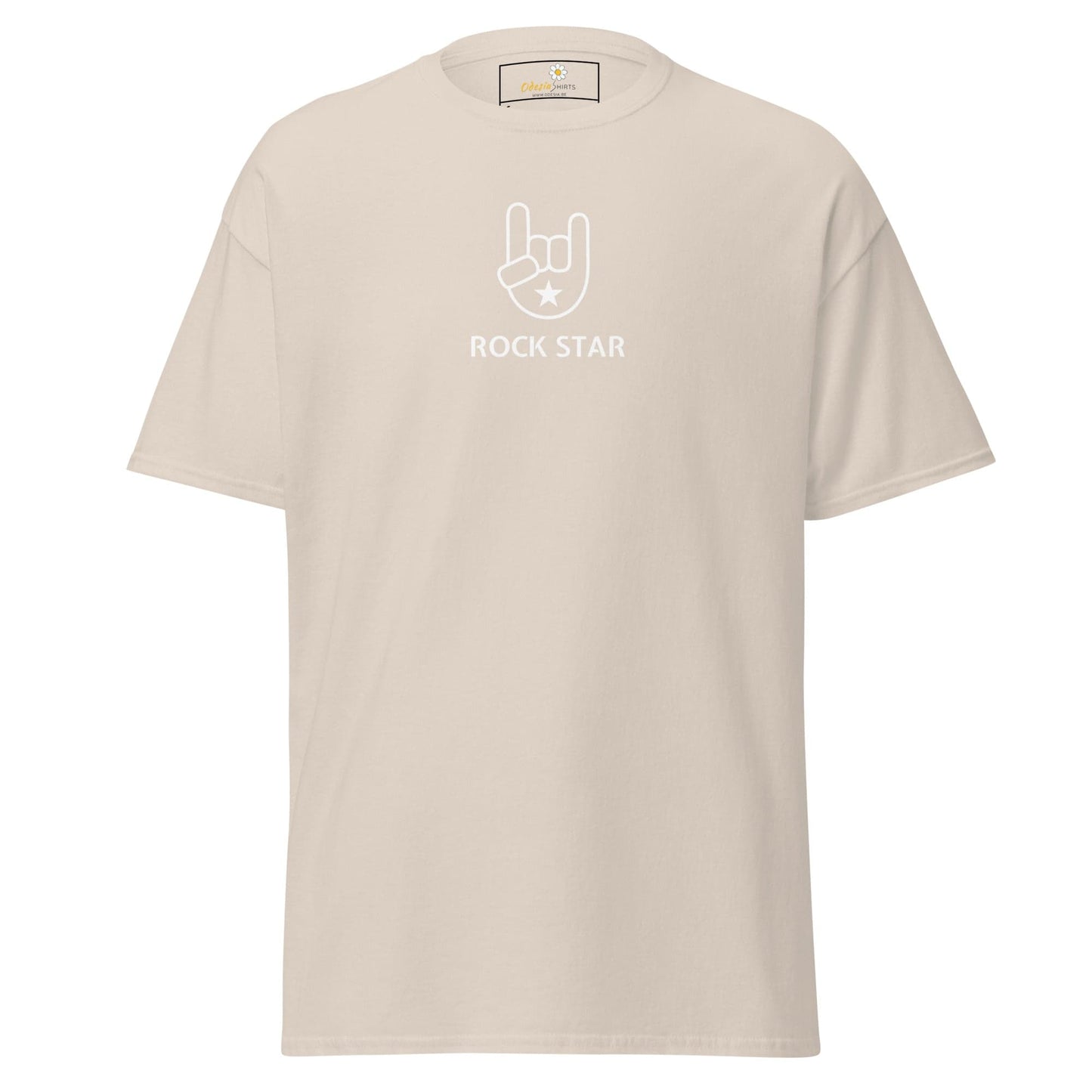 Unisex classic tee - MUSIC ROCK STAR - REGULAR - Natural / S