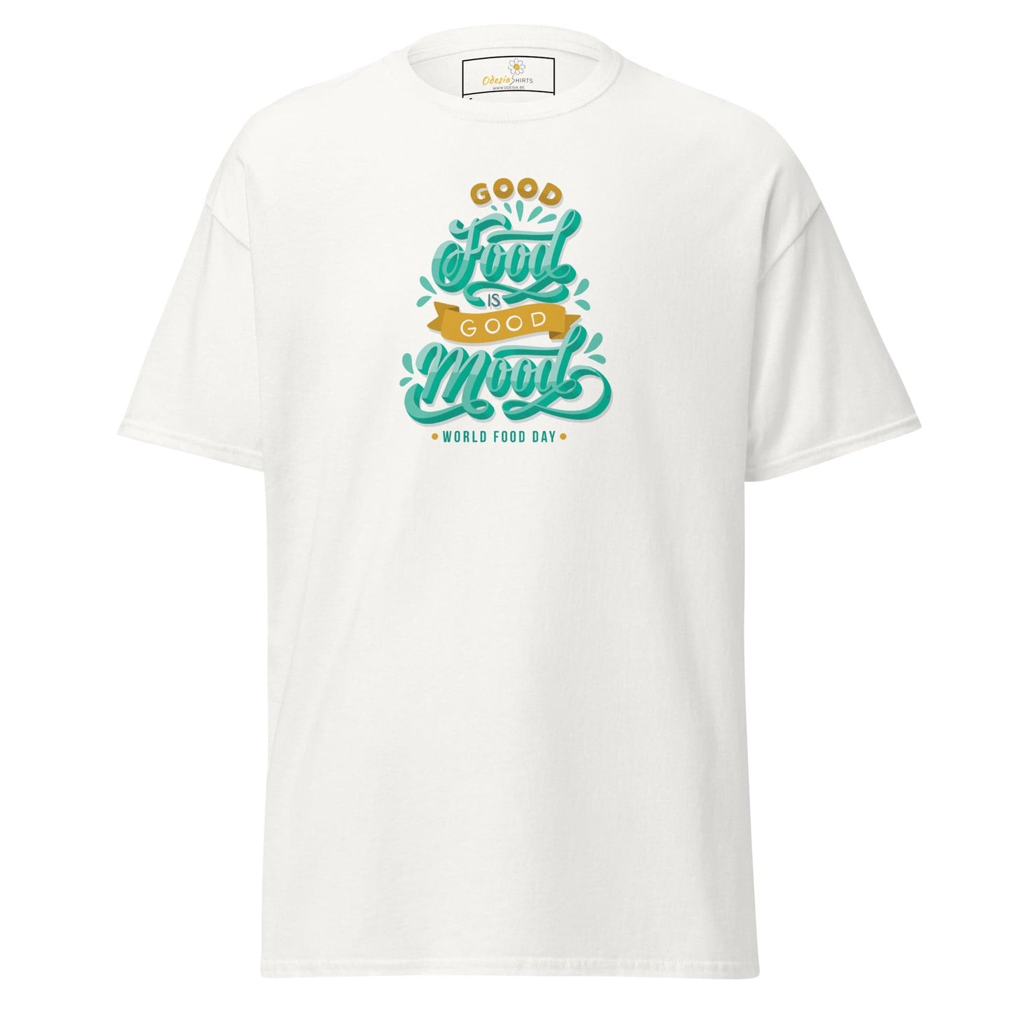 Unisex classic t-shirt - MISC GOOD FOOD GOOD MOOD - REGULAR - White / S