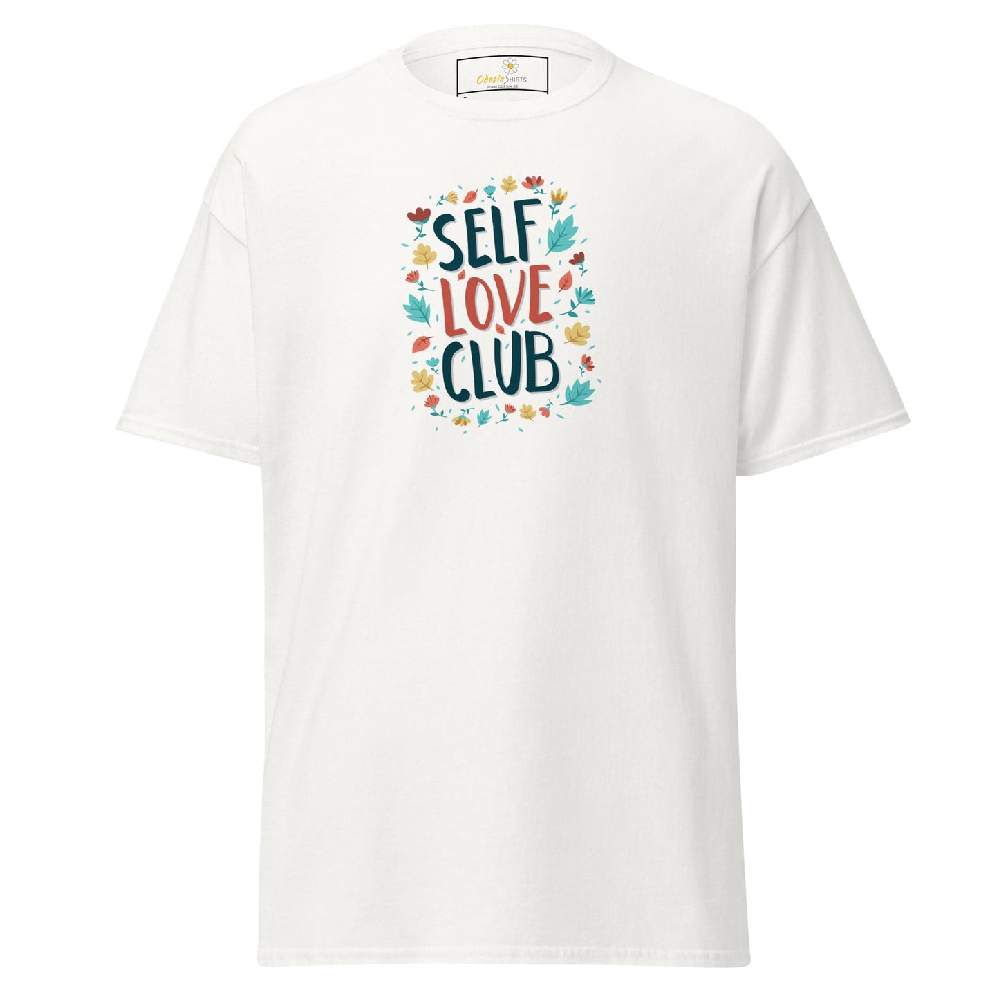 Unisex classic t-shirt - POSITIVE SELF LOVE CLUB - REGULAR - White / S