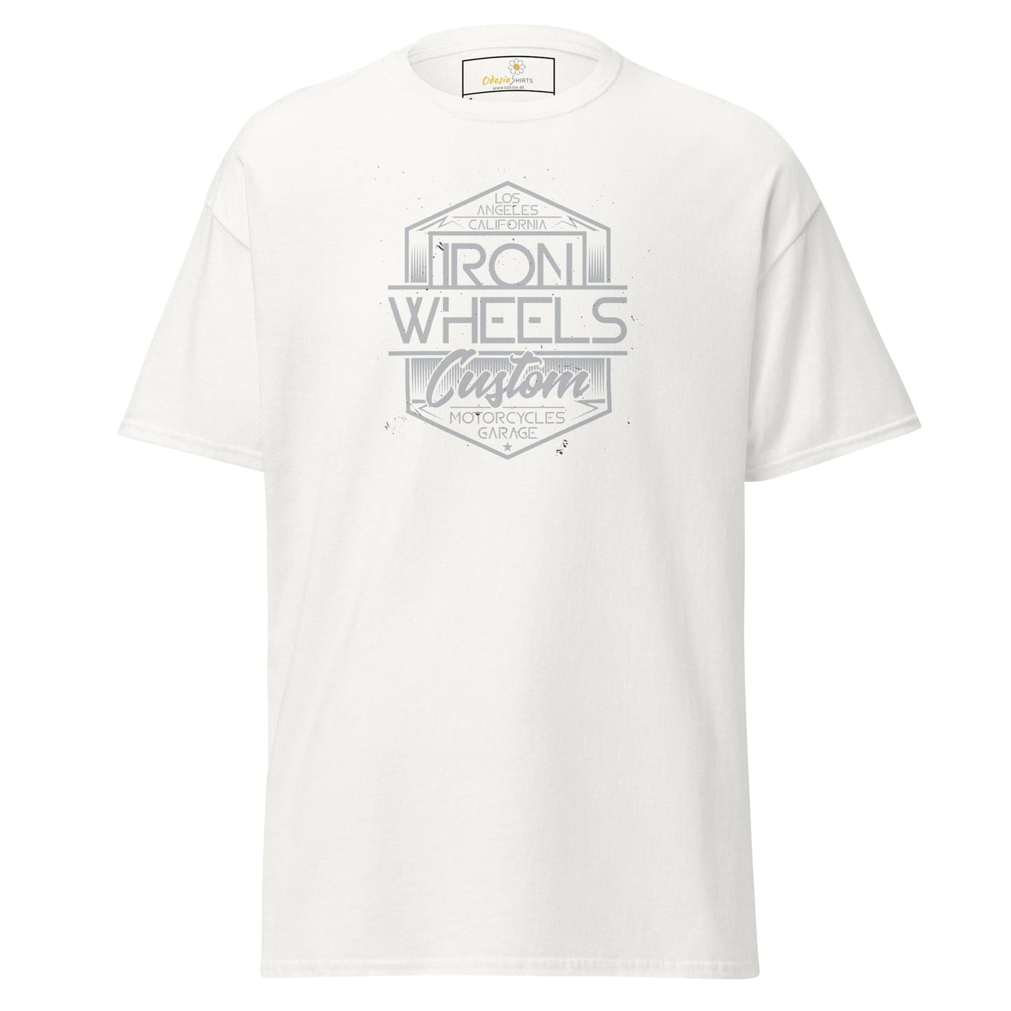 Unisex classic t-shirt - MISC IRON WHEELS - REGULAR - White / S