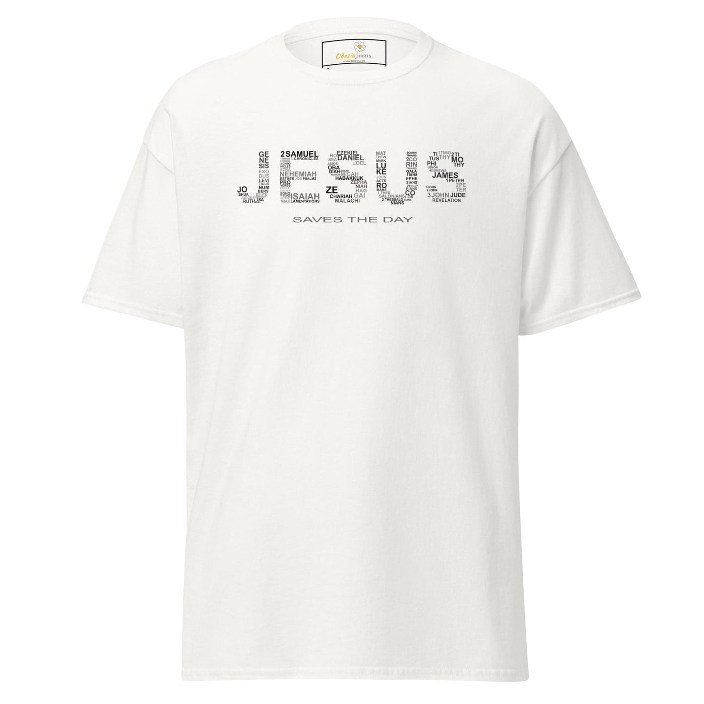 Unisex classic t-shirt - SPIRITUAL JESUS SAVES DAY - REGULAR - White / S