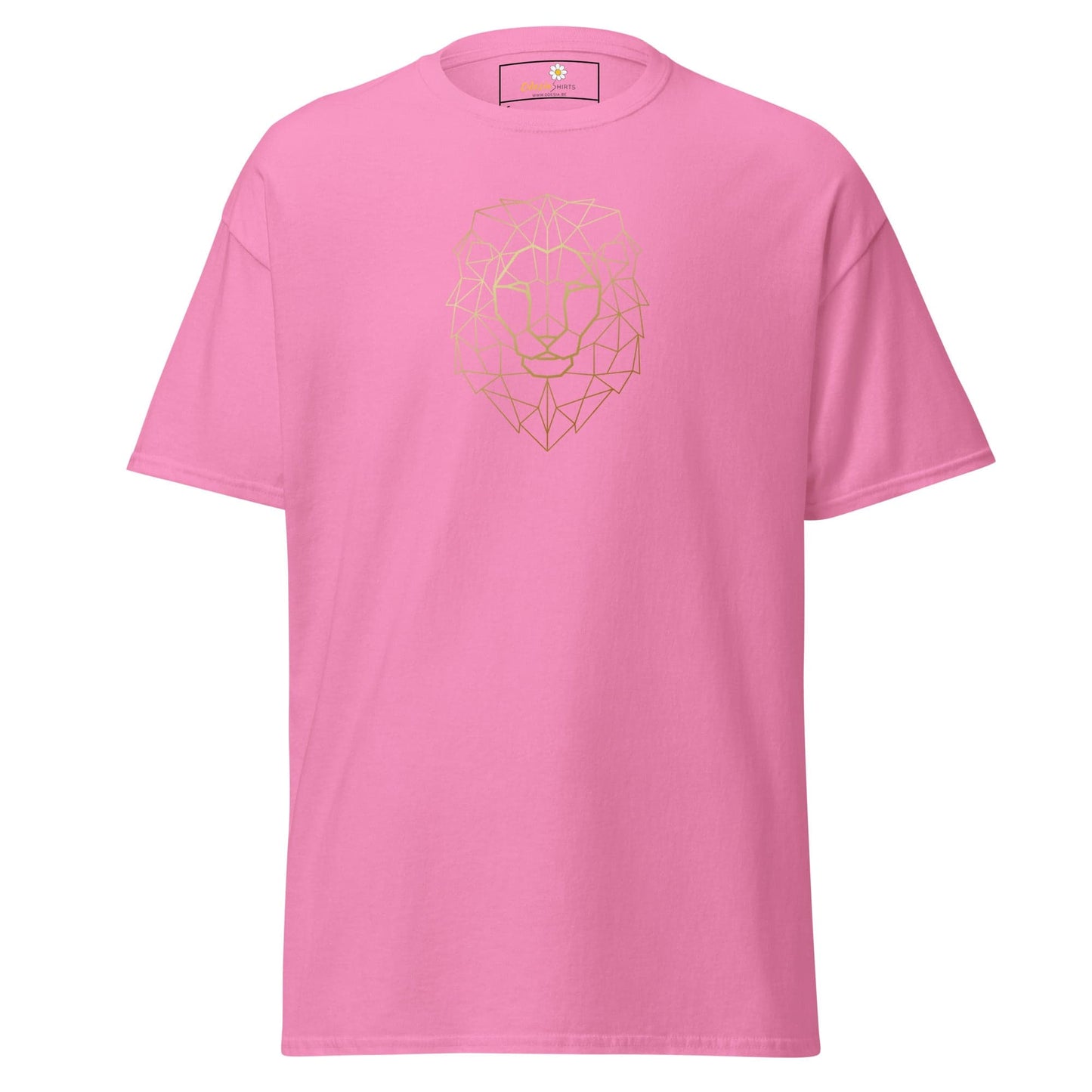 Unisex classic tee - WILD LIFE LION HEAD LINES - REGULAR - Azalea / S