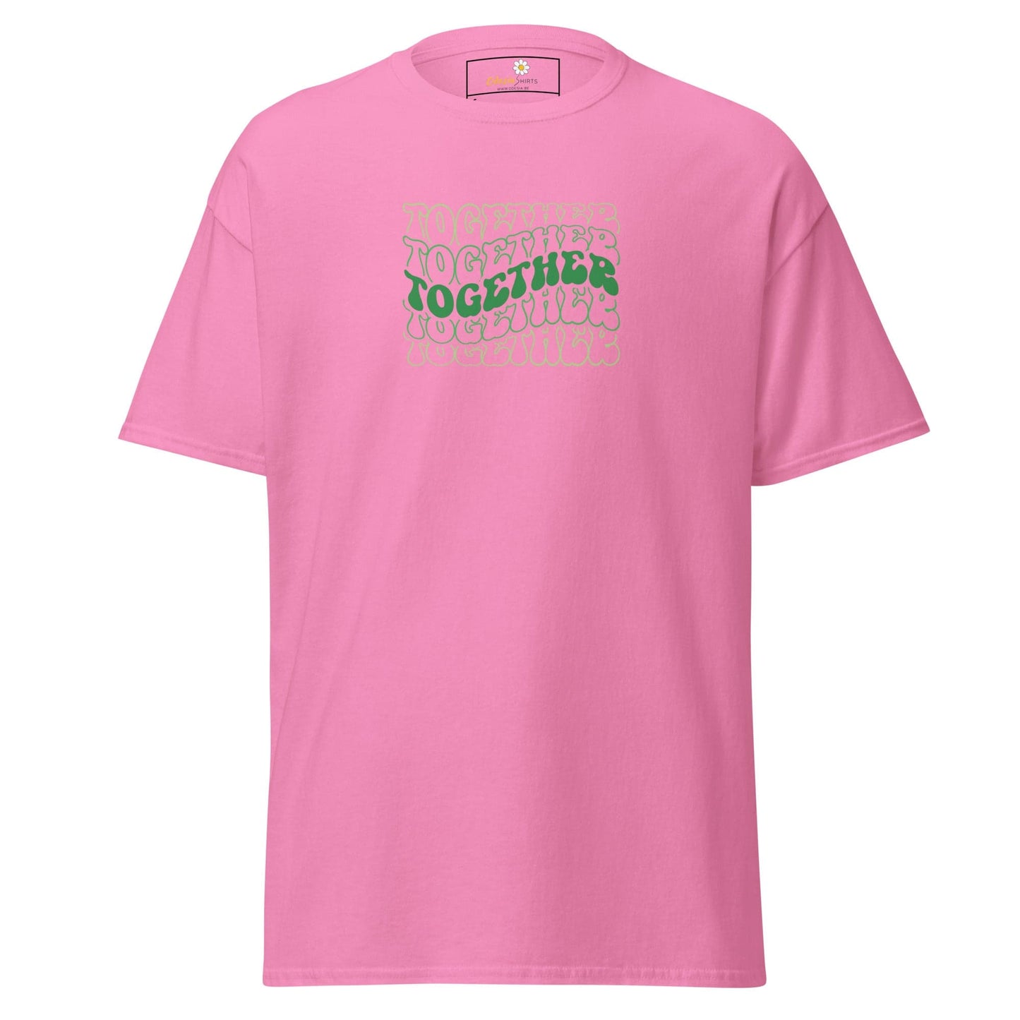 Unisex classic tee - TEXT POSITIVE TOGETHER - REGULAR - Azalea / S