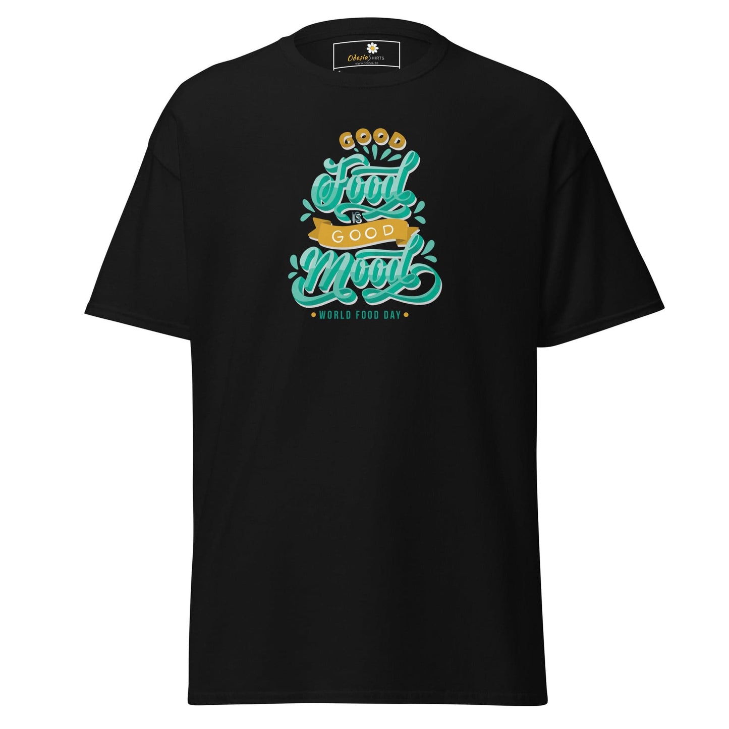 Unisex classic t-shirt - MISC GOOD FOOD GOOD MOOD - REGULAR - Black / S