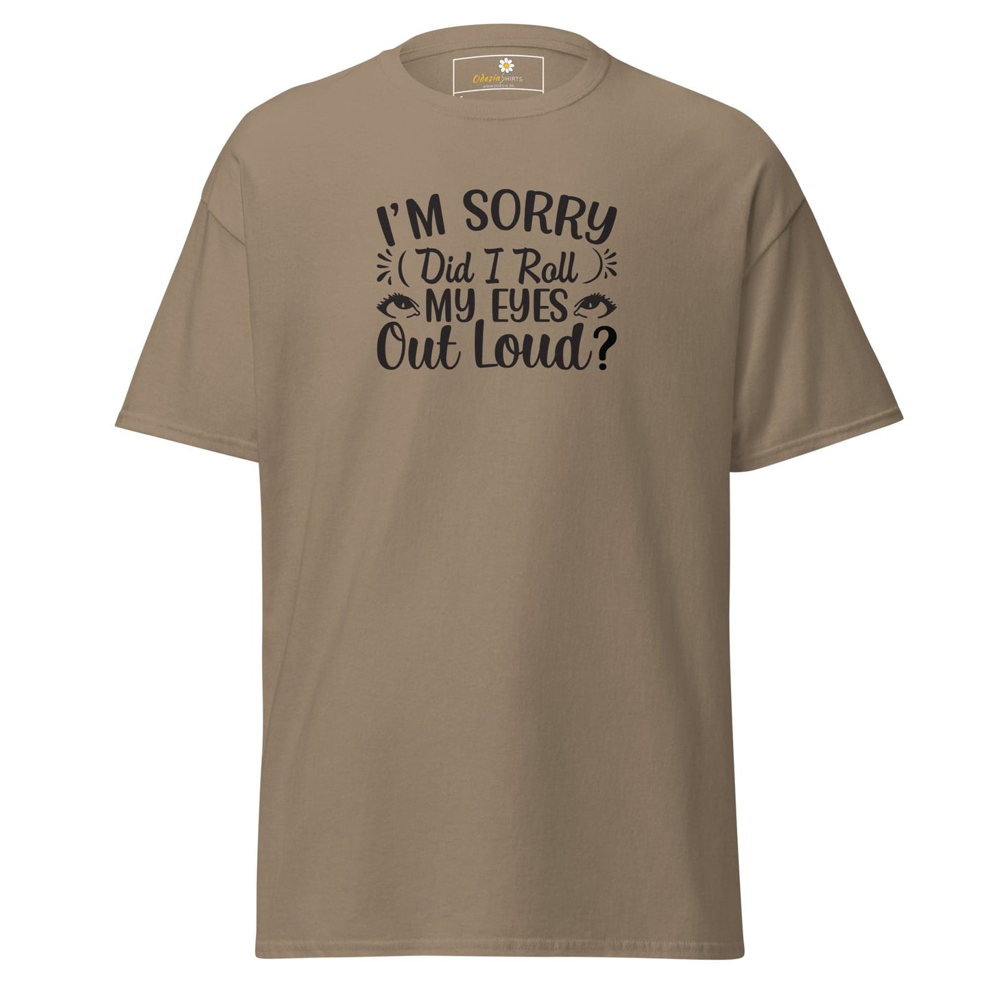 Unisex classic t-shirt - FUN TEXT DID I ROLL - REGULAR - Brown Savana / S