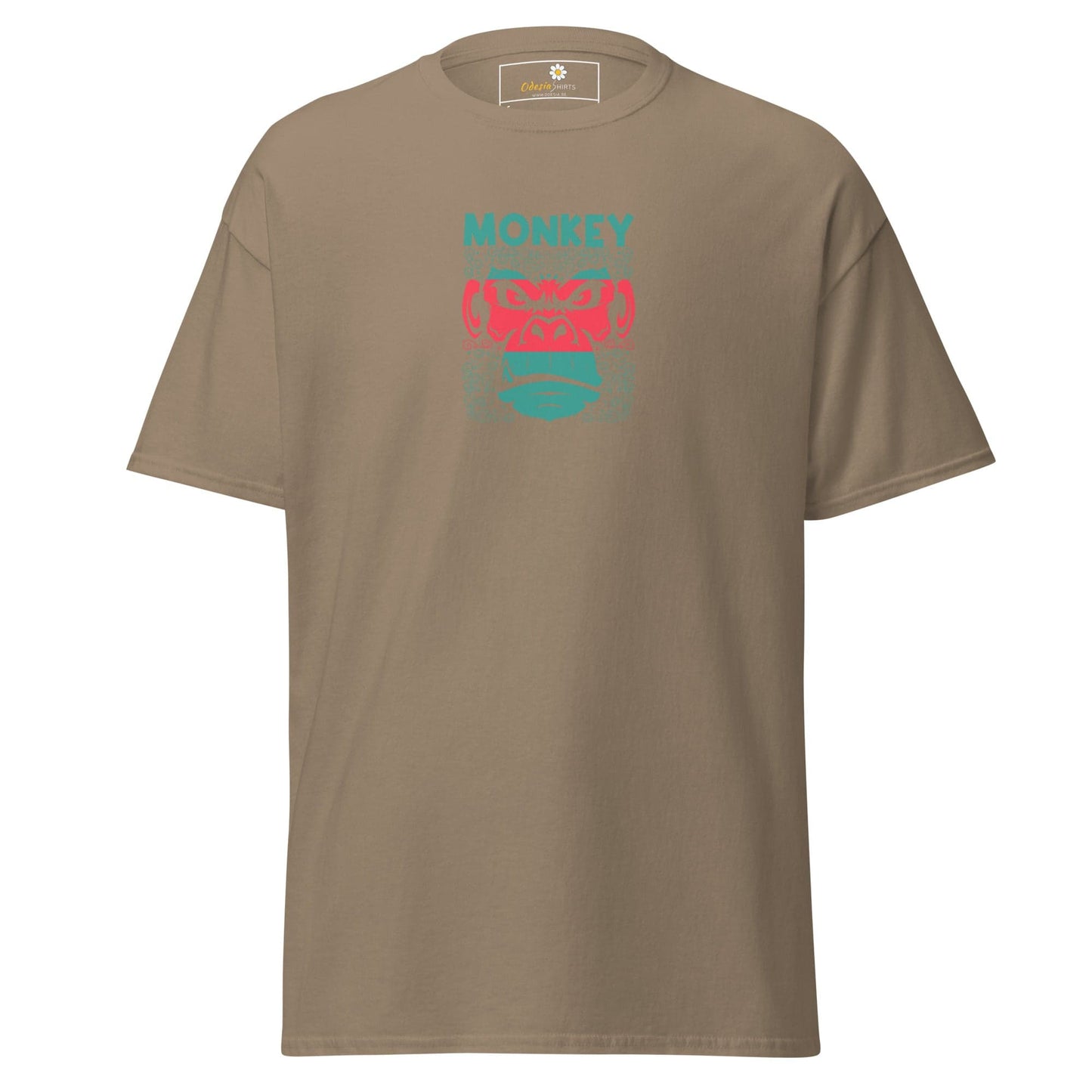 Unisex classic tee - WILD LIFE MONKEY - REGULAR - Brown Savana / S
