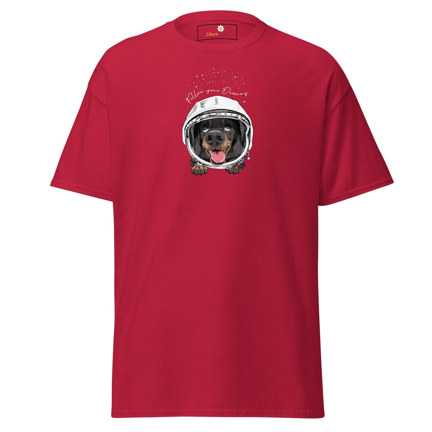 Unisex classic tee - ASTRONAUT ANIMALS DREAMS - REGULAR - Cardinal / S