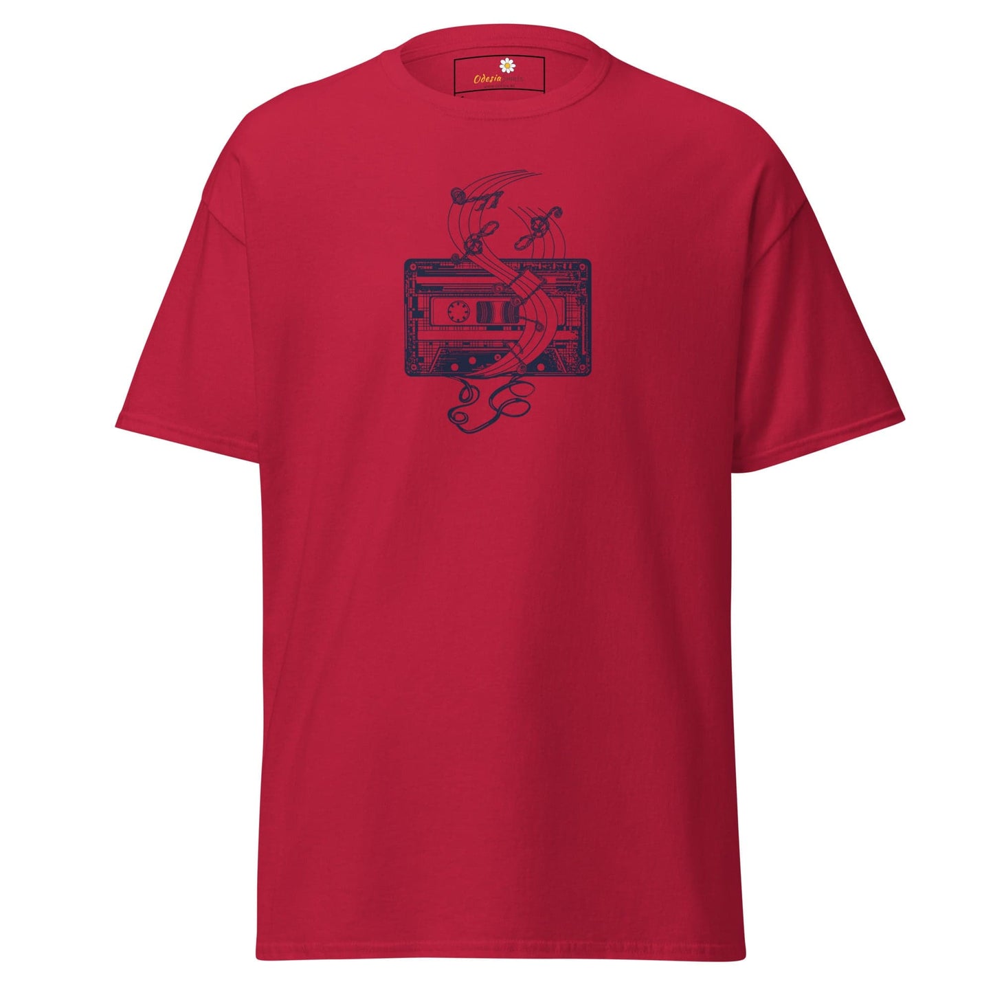 Unisex classic t-shirt - MUSIC TAPE - REGULAR - Cardinal / S