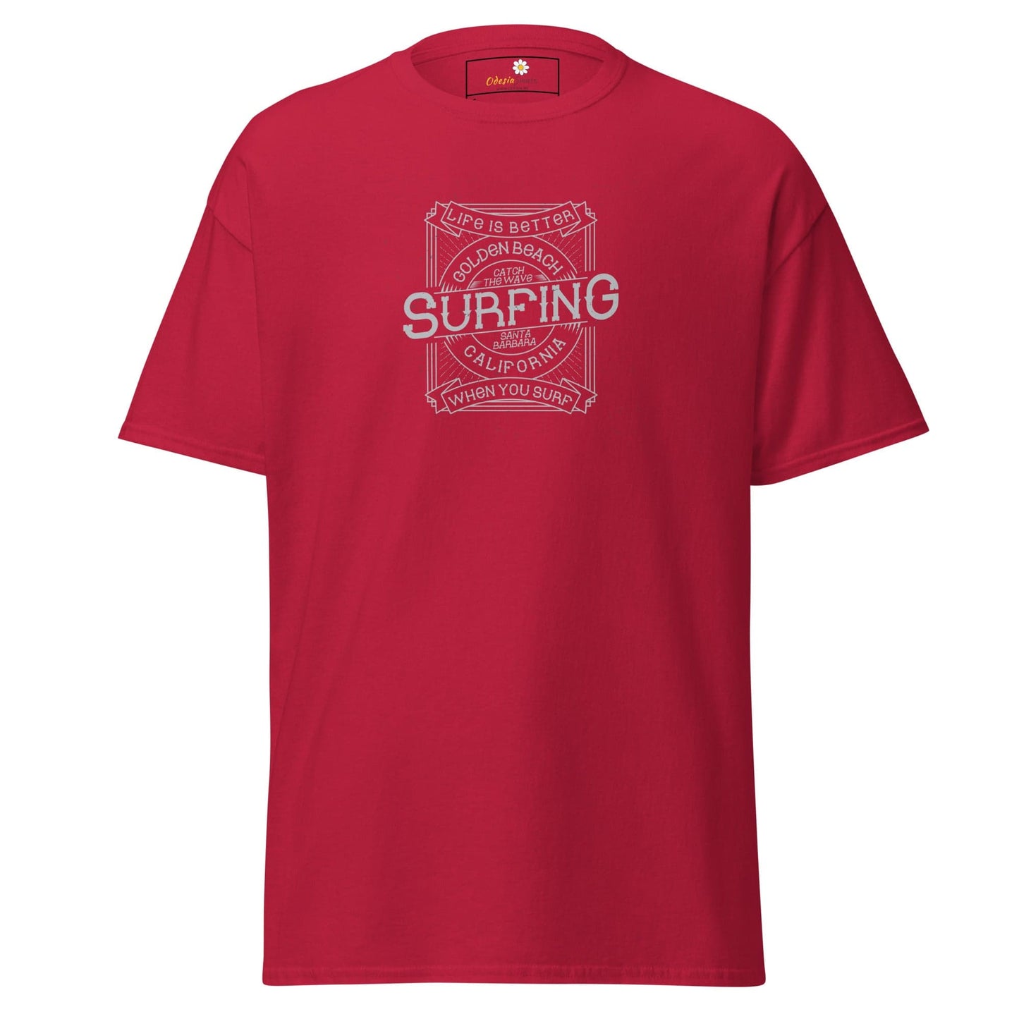 Unisex classic tee - SPORT GOLDEN BEACH SURFING - REGULAR - Cardinal / S