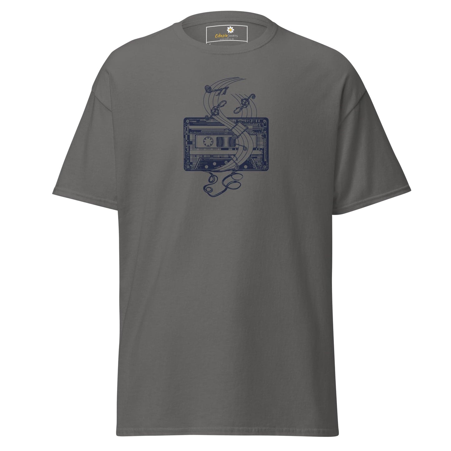 Unisex classic t-shirt - MUSIC TAPE - REGULAR - Charcoal / S
