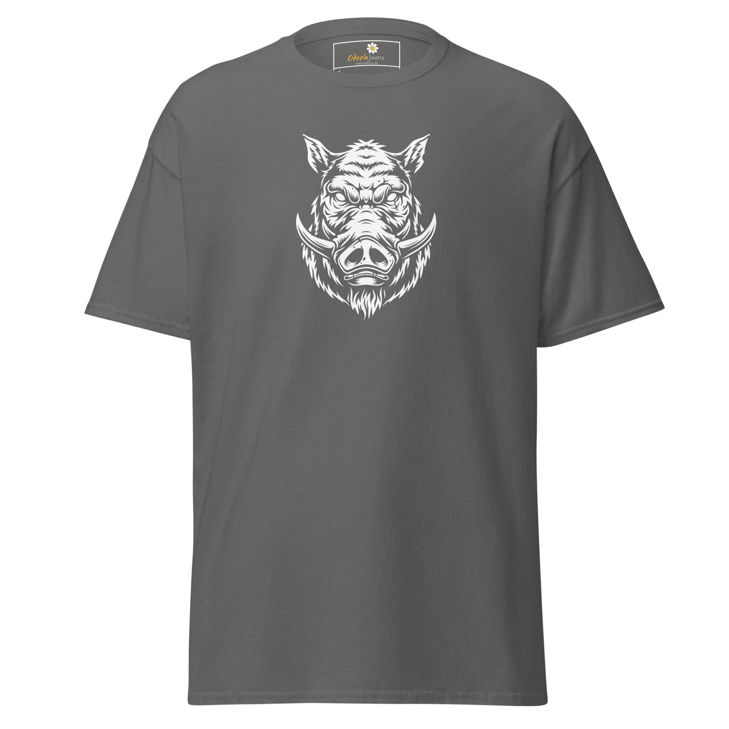 Unisex classic t-shirt - WILD LIFE PIG - REGULAR - Charcoal / S