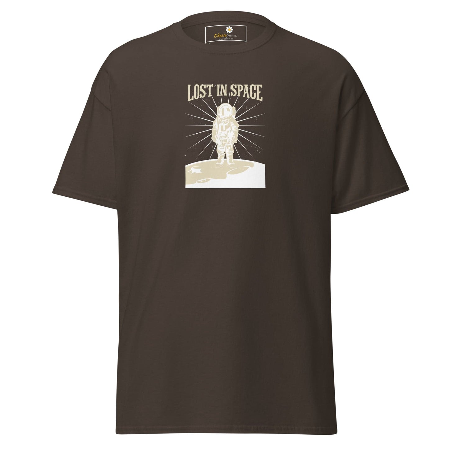 Unisex classic tee - ASTRONAUT LOST IN SPACE - REGULAR - Dark Chocolate / S