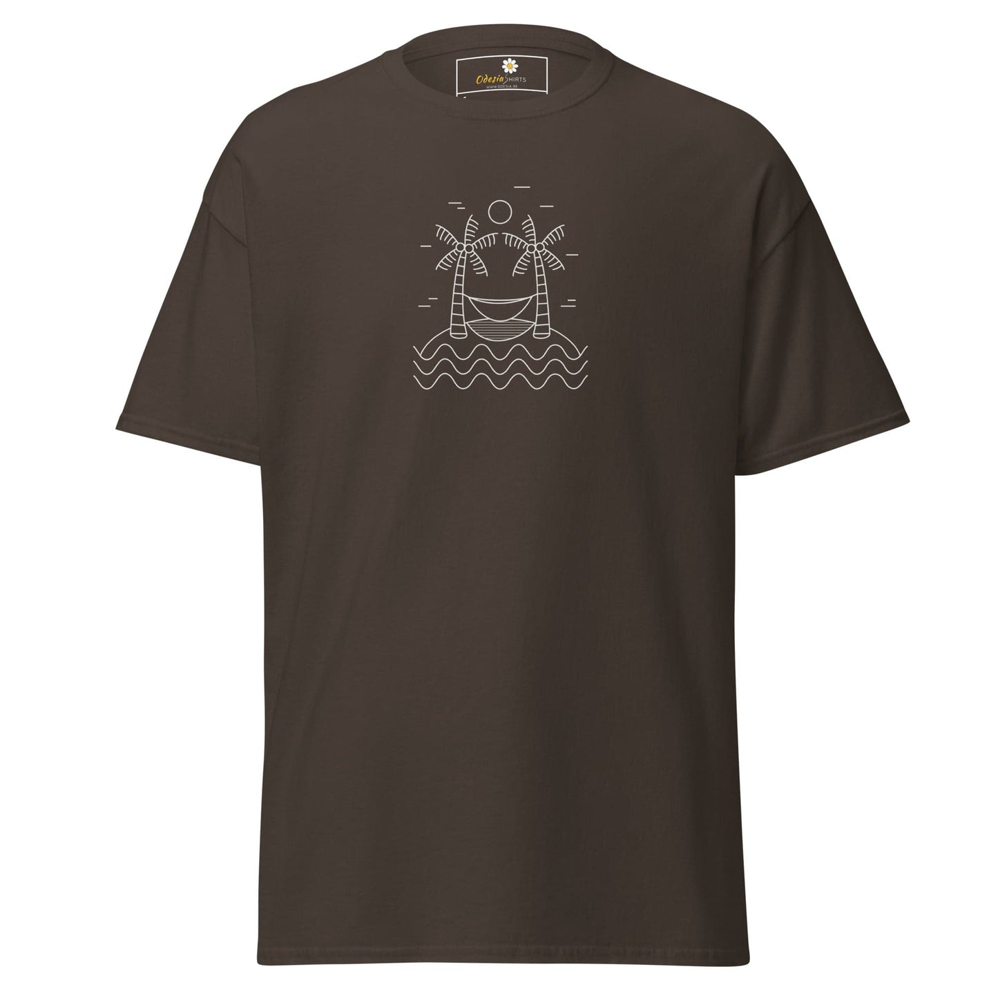 Unisex classic tee - SUMMER SUNNY ISLAND - REGULAR - Dark Chocolate / S