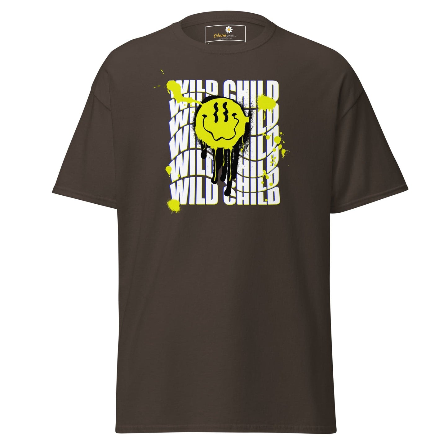 Unisex classic tee - MISC WILD CHILD SMILE - REGULAR - Dark Chocolate / S