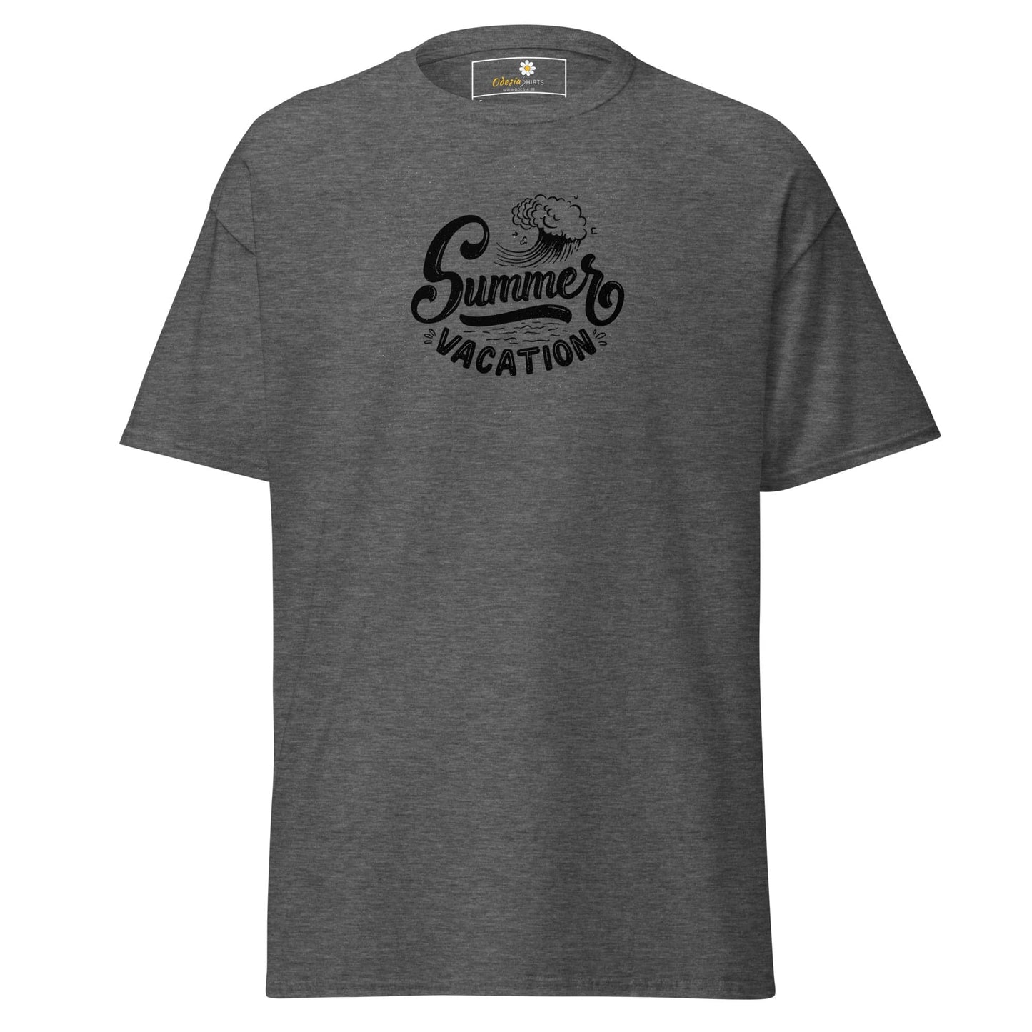 Unisex classic tee - SUMMER VACATION - REGULAR - Dark Heather / S