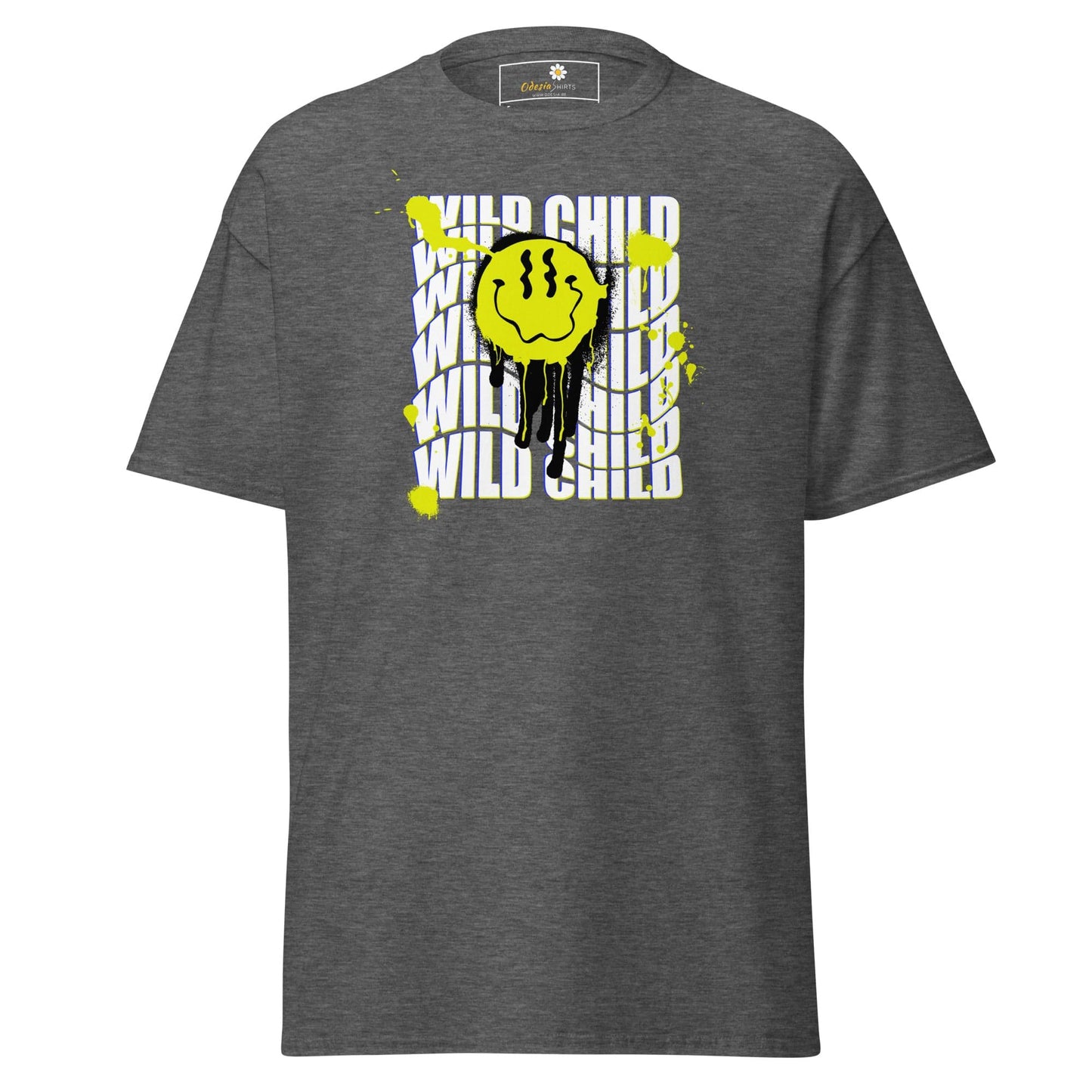Unisex classic tee - MISC WILD CHILD SMILE - REGULAR - Dark Heather / S