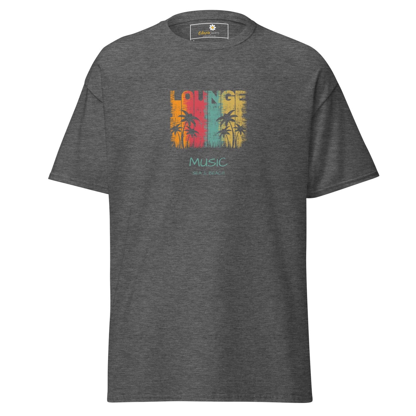 Unisex classic tee - MUSIC LOUNGE - REGULAR - Dark Heather / S