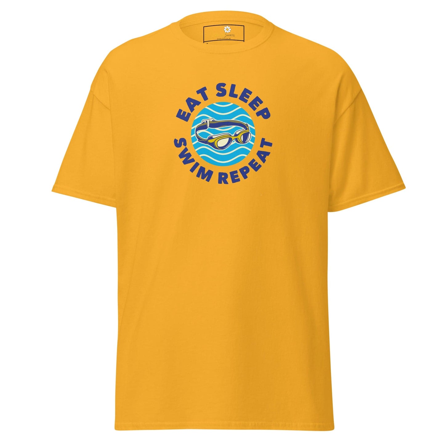 Unisex classic t-shirt - SPORT EAT SWIM SLEEP - REGULAR - Gold / S