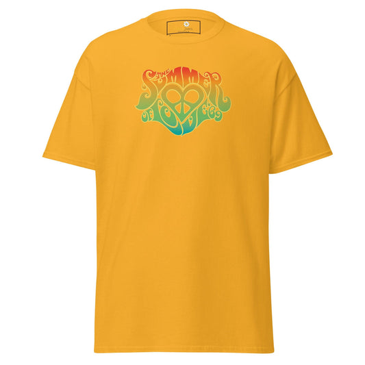 Unisex classic tee - POSITIVE SUMMER LOVE - REGULAR - Gold / S
