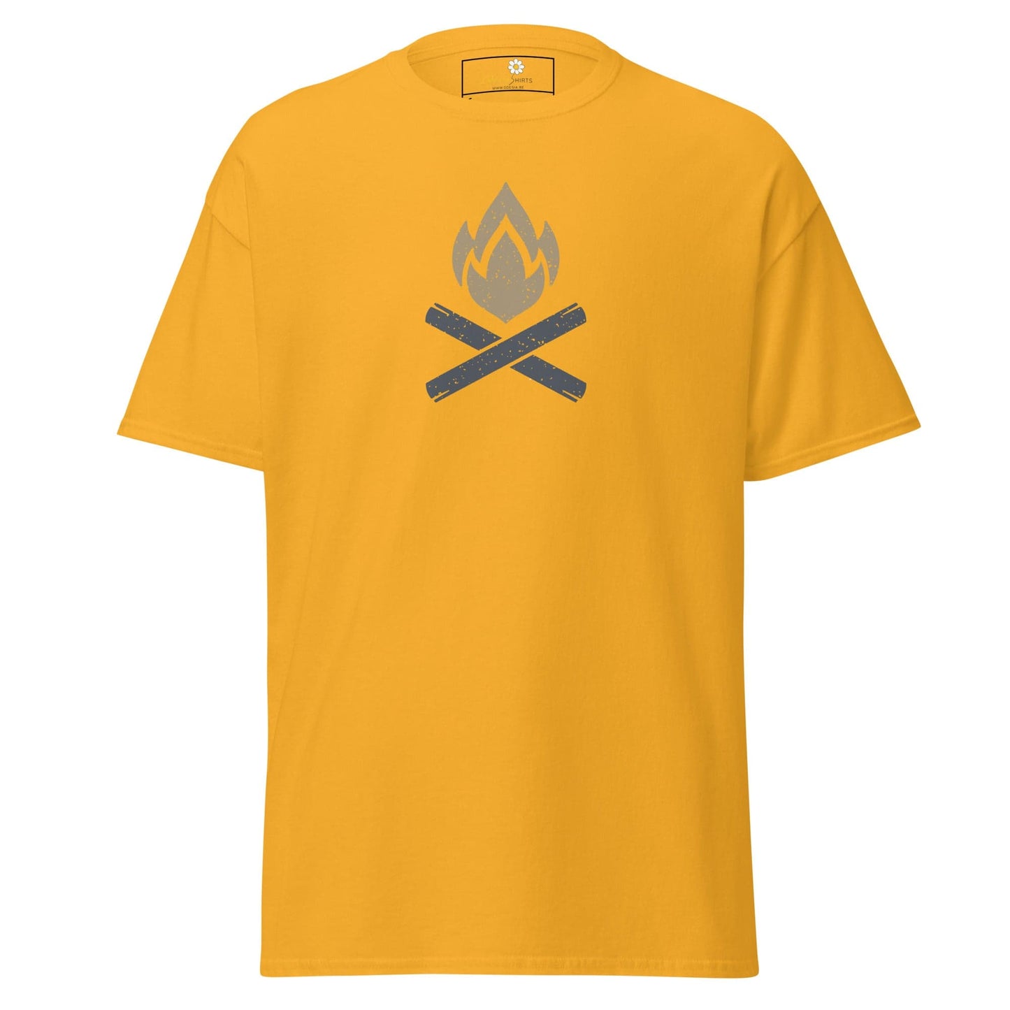 Unisex classic tee - ADVENTURE CAMP FIRE - REGULAR - Gold / S
