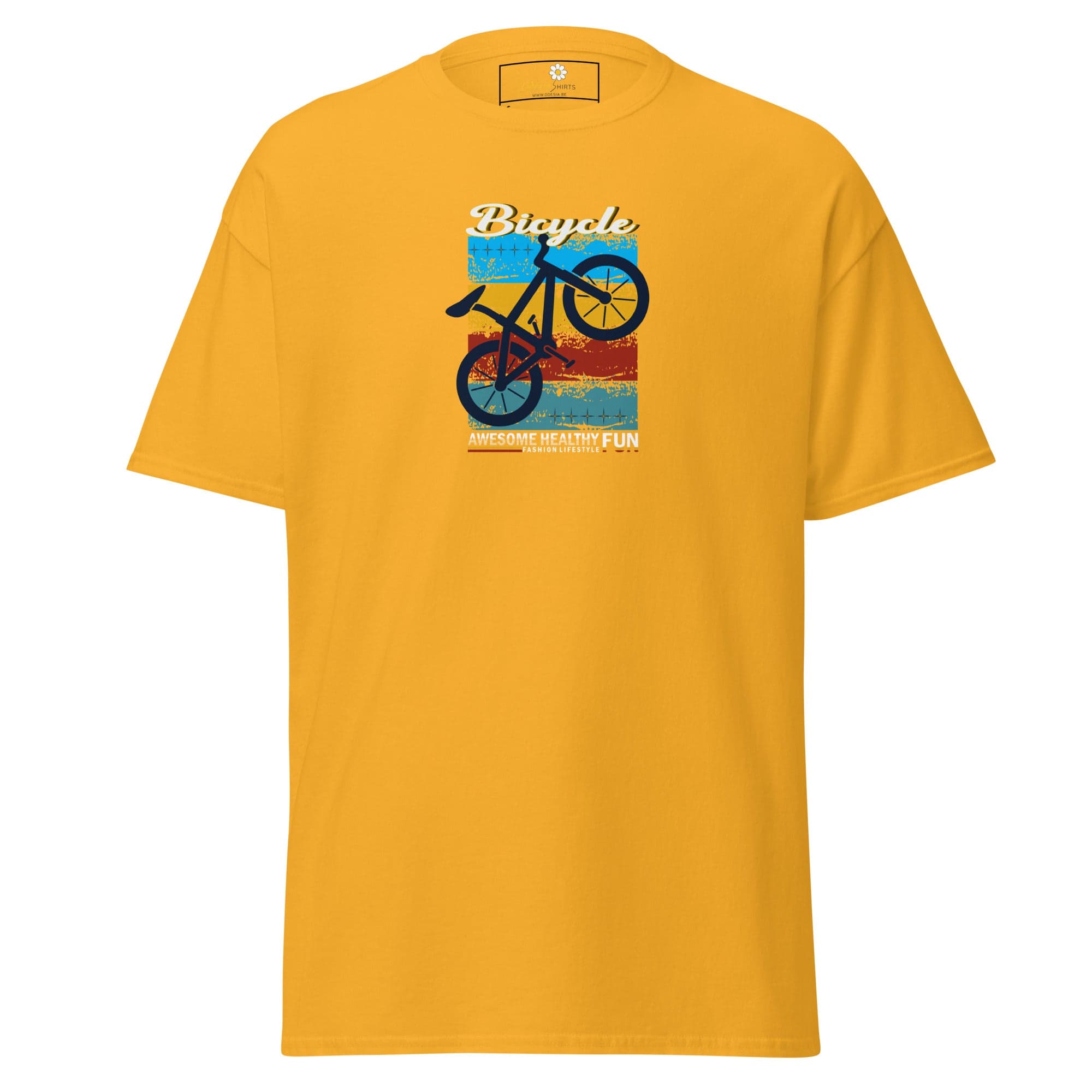 Unisex classic tee - SPORT BICYCLE FUN - REGULAR - Gold / S