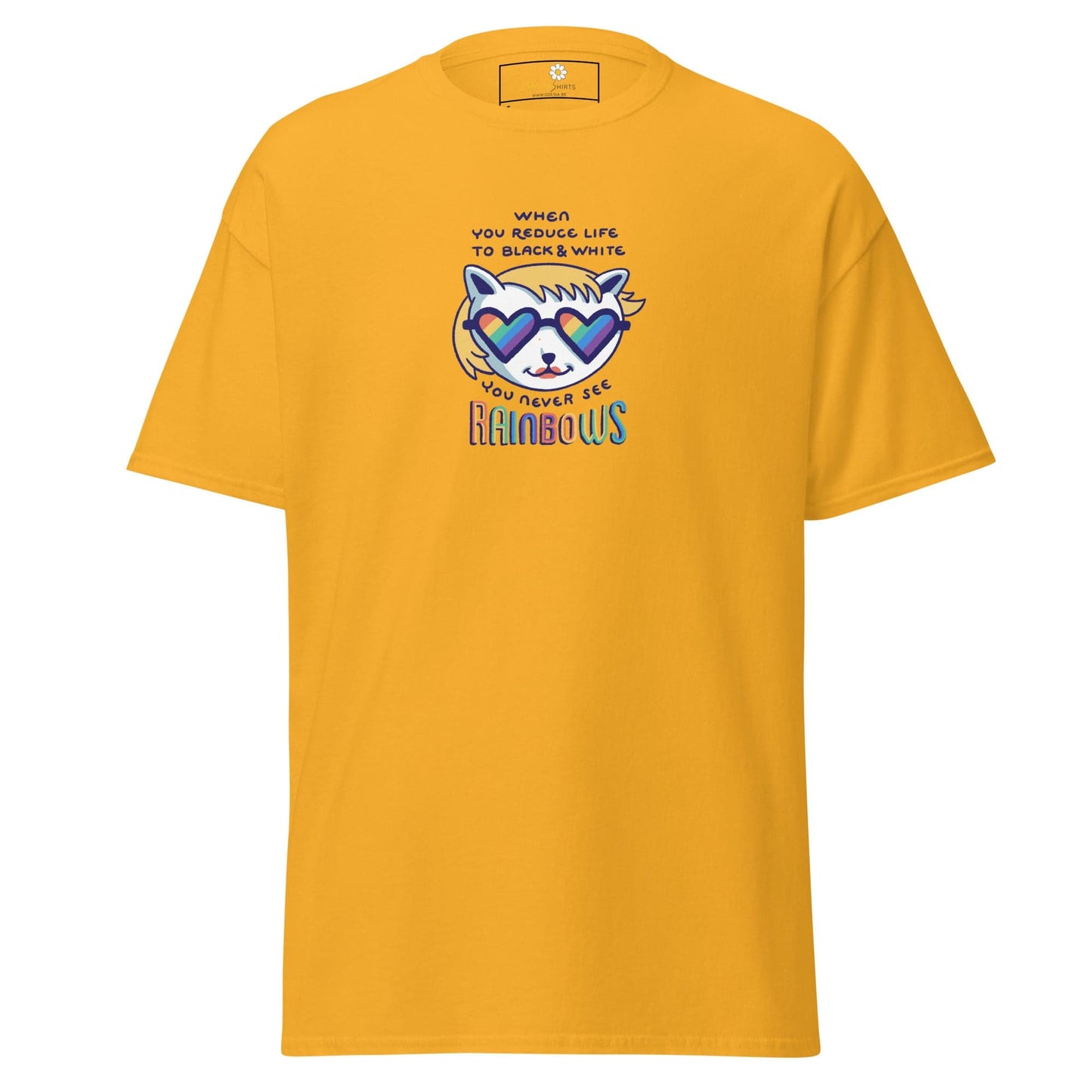 Unisex classic tee - COMMUNITY MISC SEE RAINBOWS - REGULAR - Gold / S