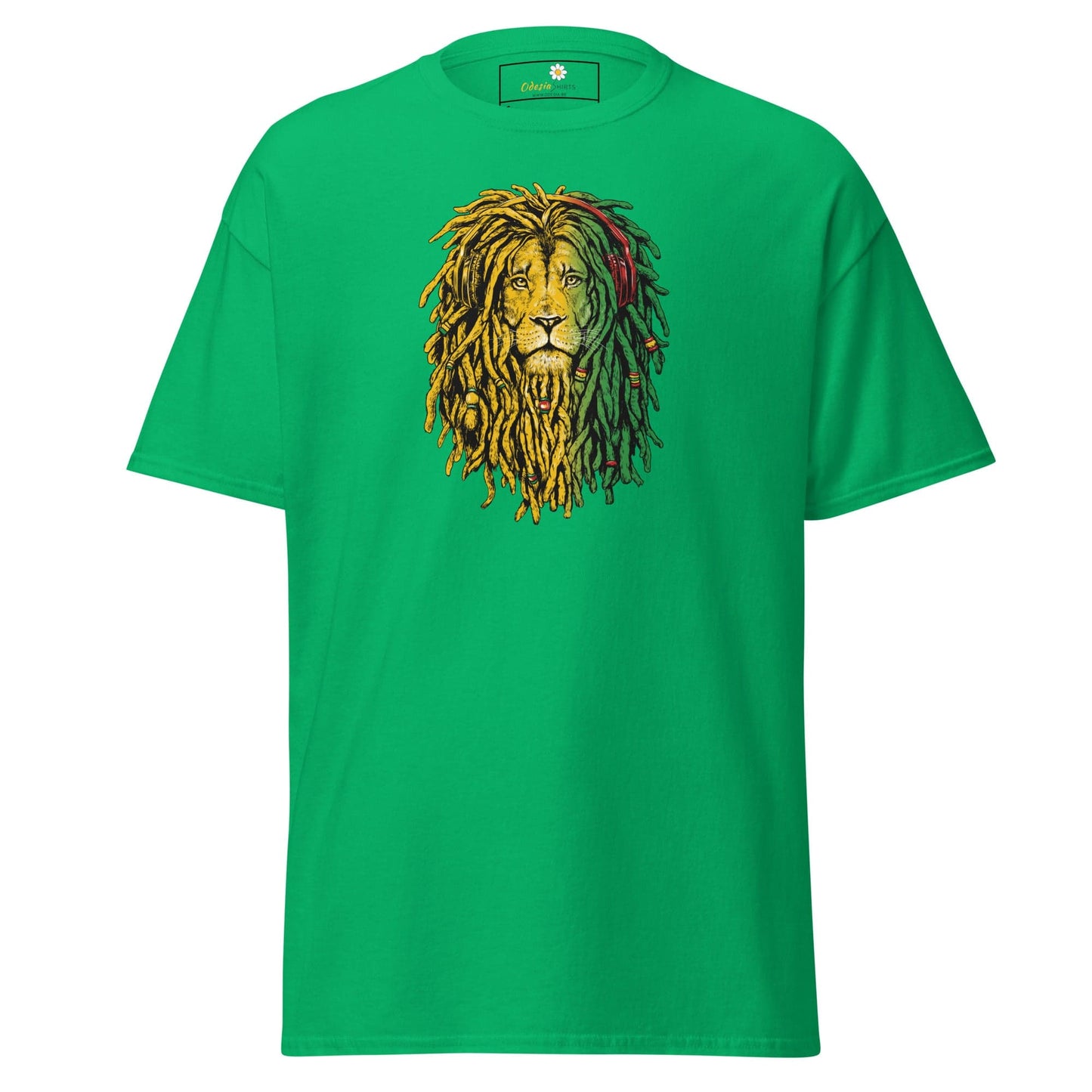 Unisex classic t-shirt - WILD LIFE REGGAE LION - REGULAR - Irish Green / S