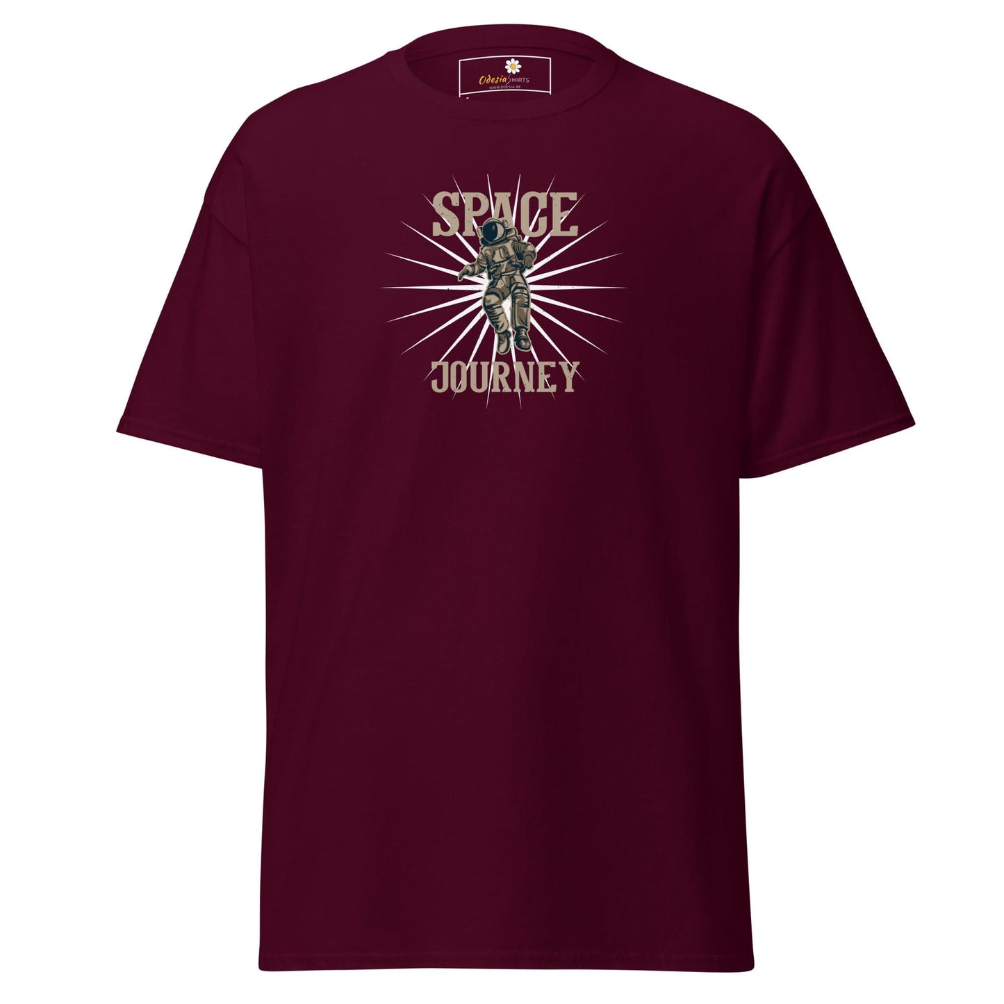Unisex classic tee - ASTRONAUT SPACE JOURNEY - REGULAR - Maroon / S