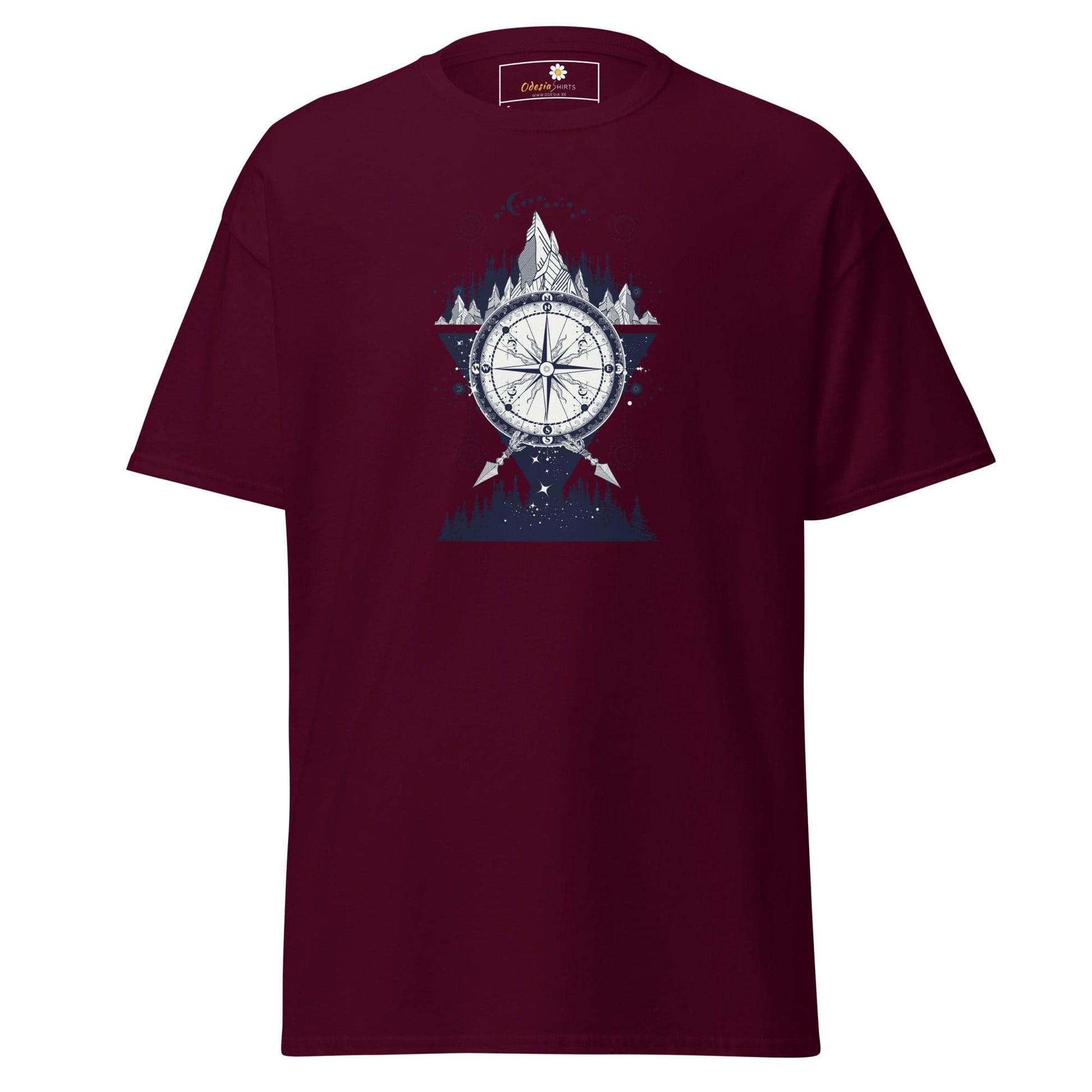 Unisex classic t-shirt - MYSTIC DIRECTIONS - REGULAR - Maroon / S