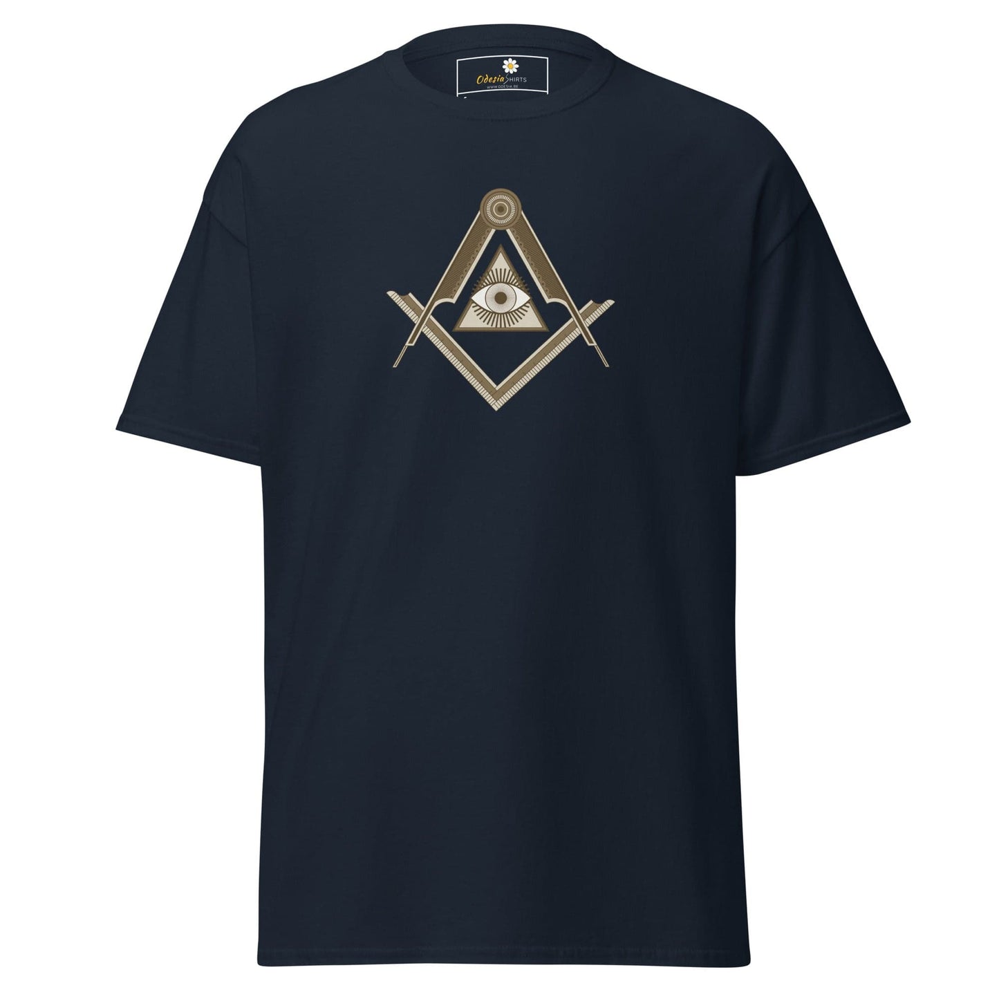 Unisex classic t-shirt - MYSTIC EYE TRIANGLE - REGULAR - Navy / S