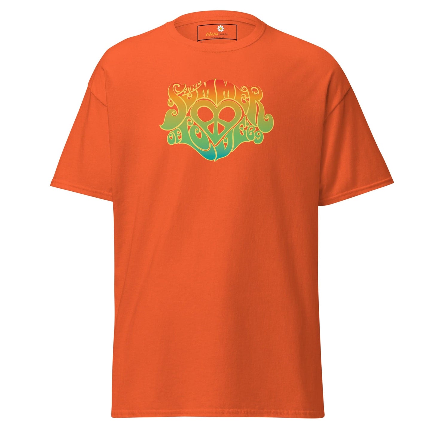 Unisex classic tee - POSITIVE SUMMER LOVE - REGULAR - Orange / S