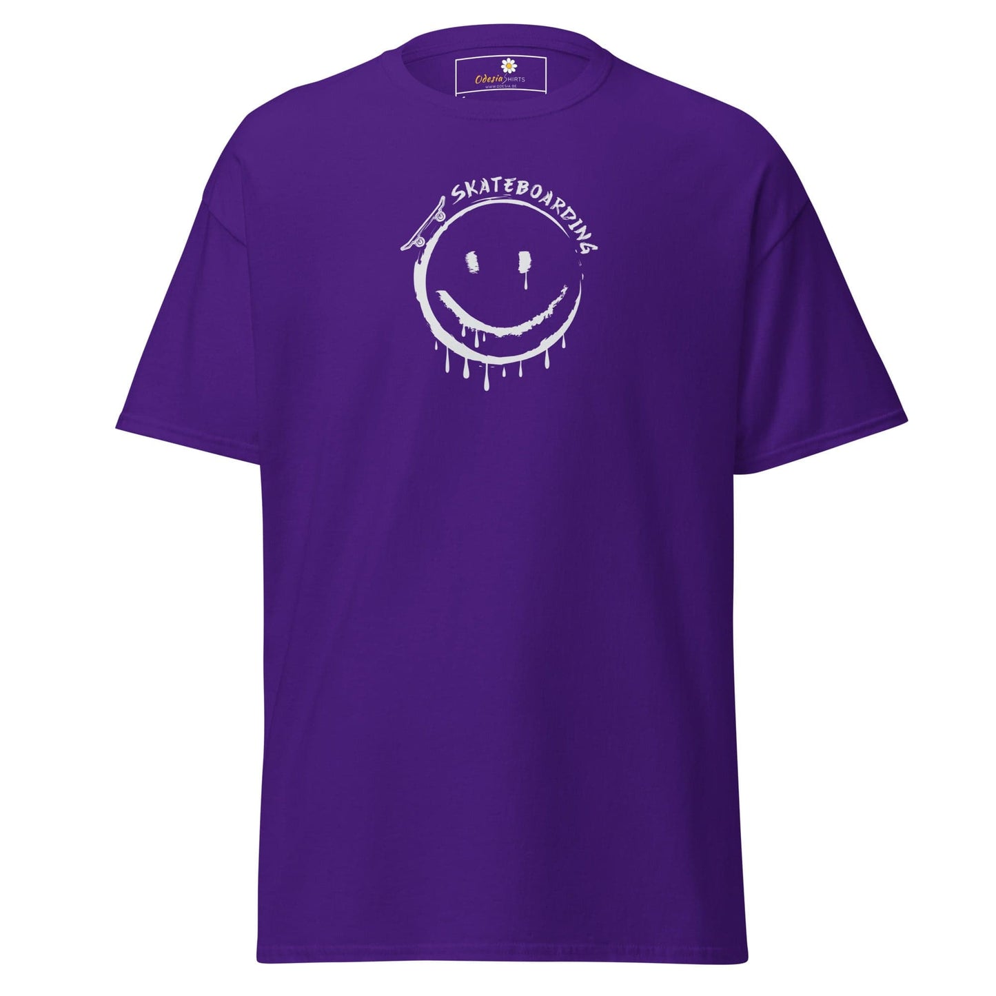 Unisex classic tee - SPORT SKATEBOARDING SMILE - REGULAR - Purple / S