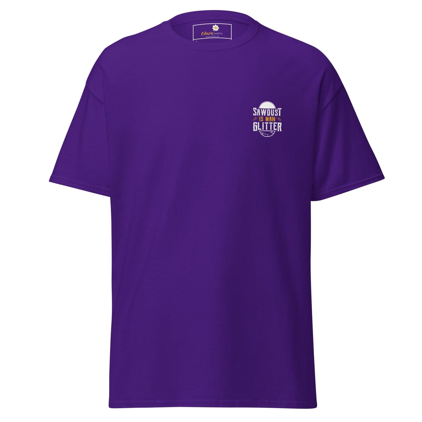 Unisex classic tee - MISC FUN SAWDUST GLITTER POCKET - REGULAR - Purple / S