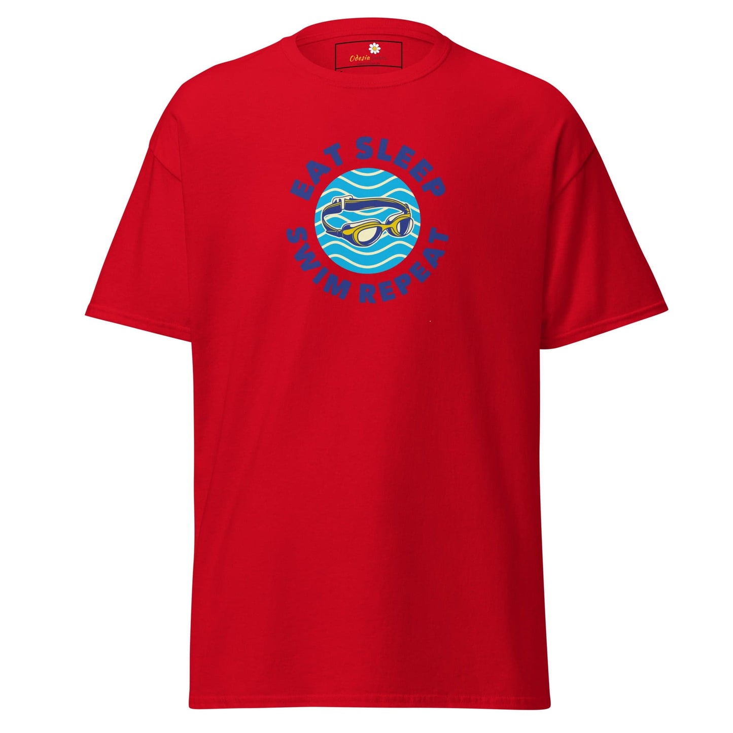 Unisex classic t-shirt - SPORT EAT SWIM SLEEP - REGULAR - Red / S