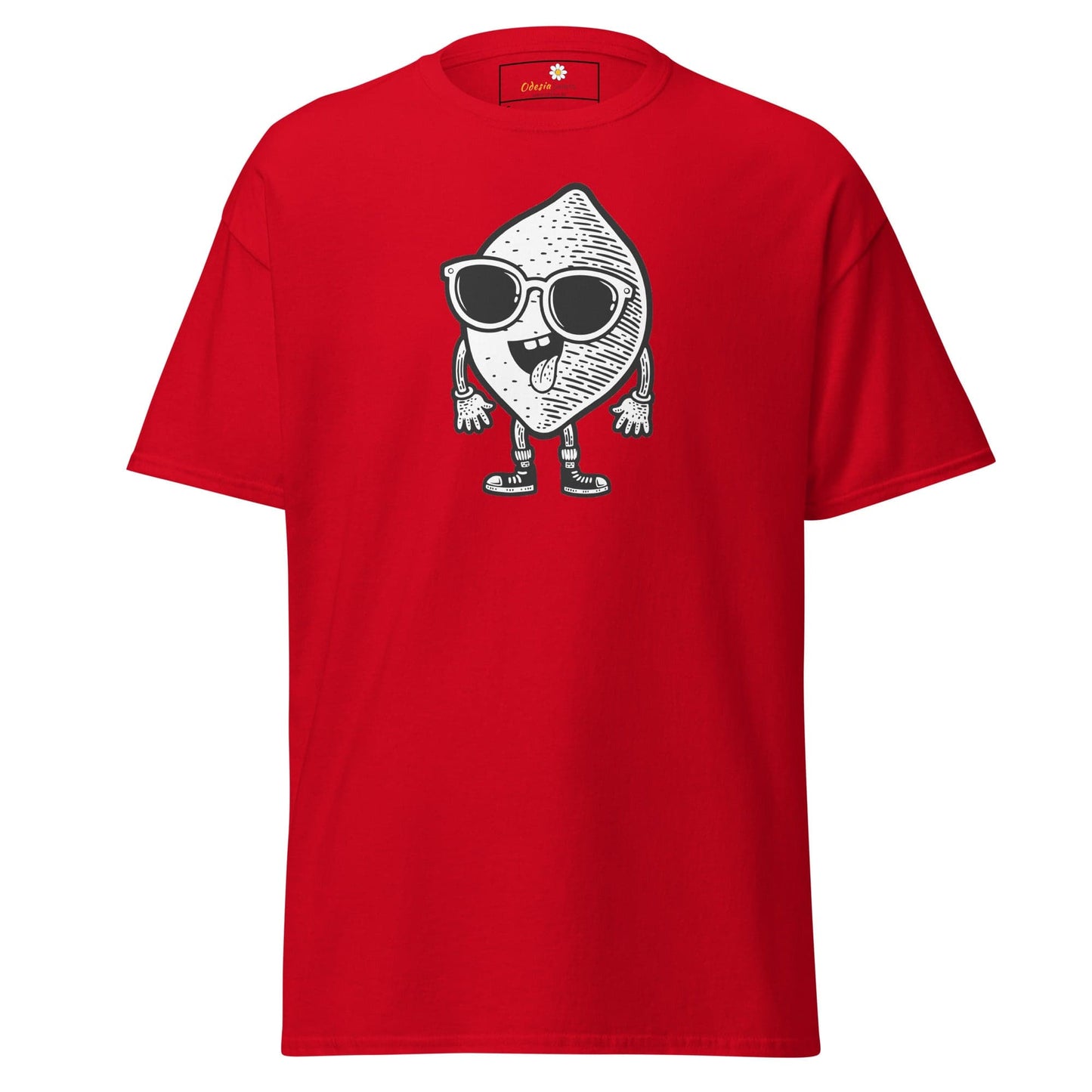Unisex classic t-shirt - FUN LEMON FACE - REGULAR - Red / S