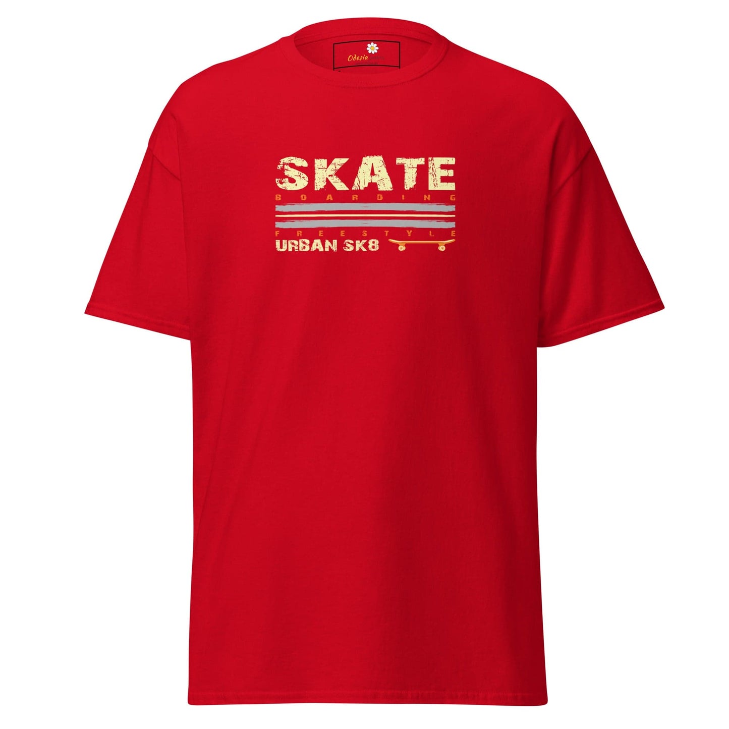 Unisex classic t-shirt - SPORT SKATEBOARDING - REGULAR - Red / S