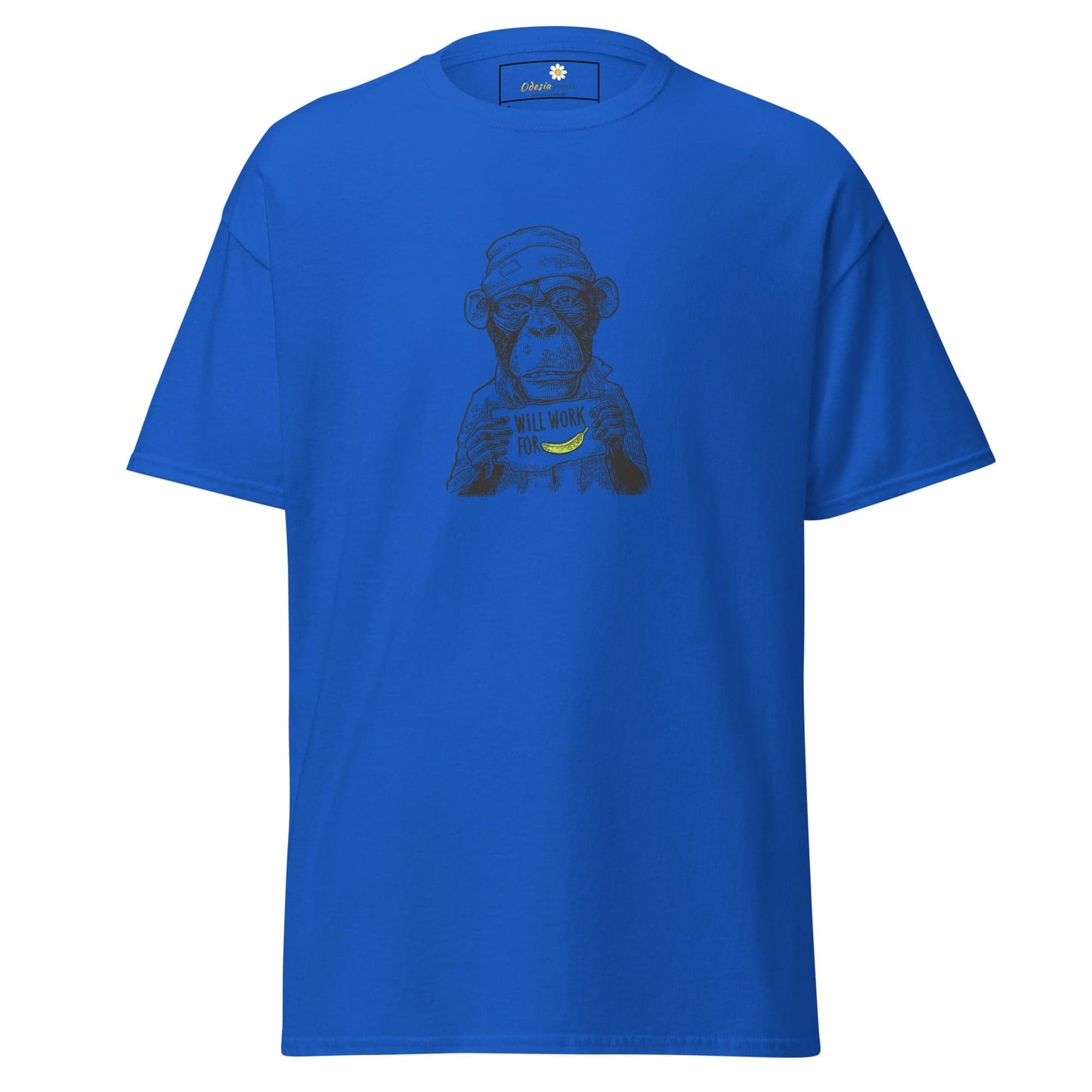 Unisex classic tee - WILD LIFE FUN WORK FOR BANANA - REGULAR - Royal / S