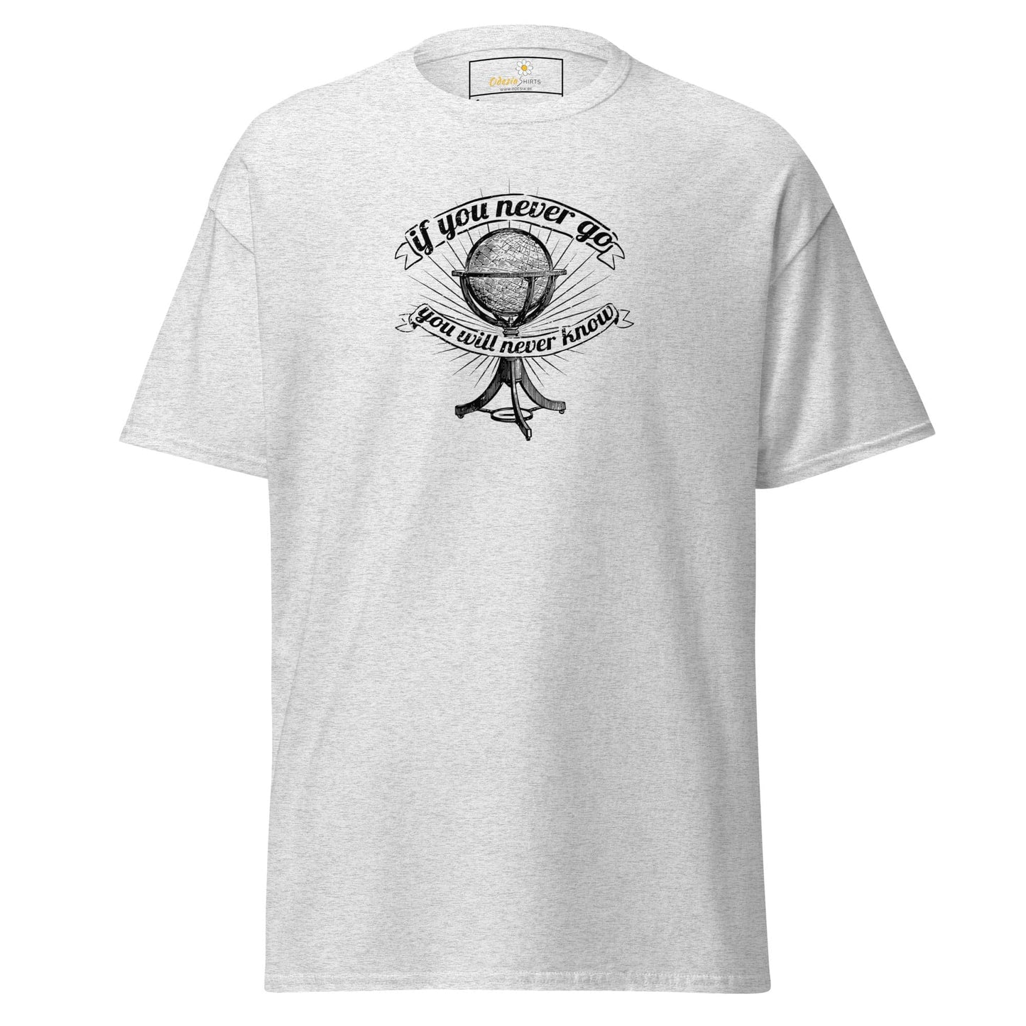 Unisex classic t-shirt - MISC IF YOU NEVER GO NEVER KNOW - REGULAR - Ash / S