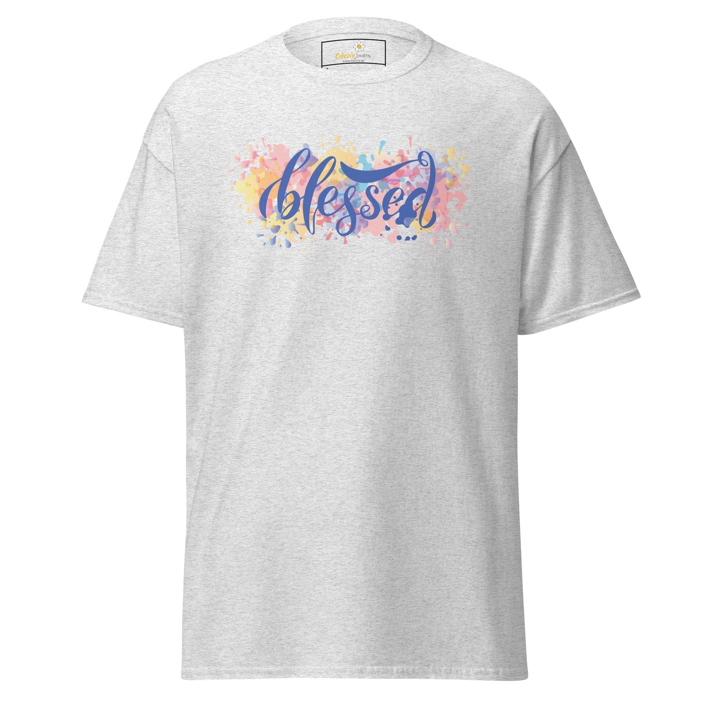 Unisex classic t-shirt - SPIRITUAL TEXT BLESSED - REGULAR - Ash / S