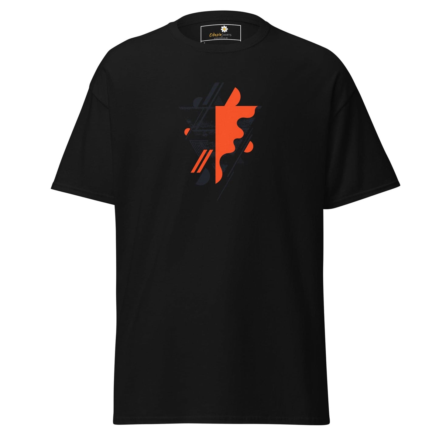 Unisex classic t-shirt - ABSTRACT SHAPES AND COLORS - REGULAR - Black / S