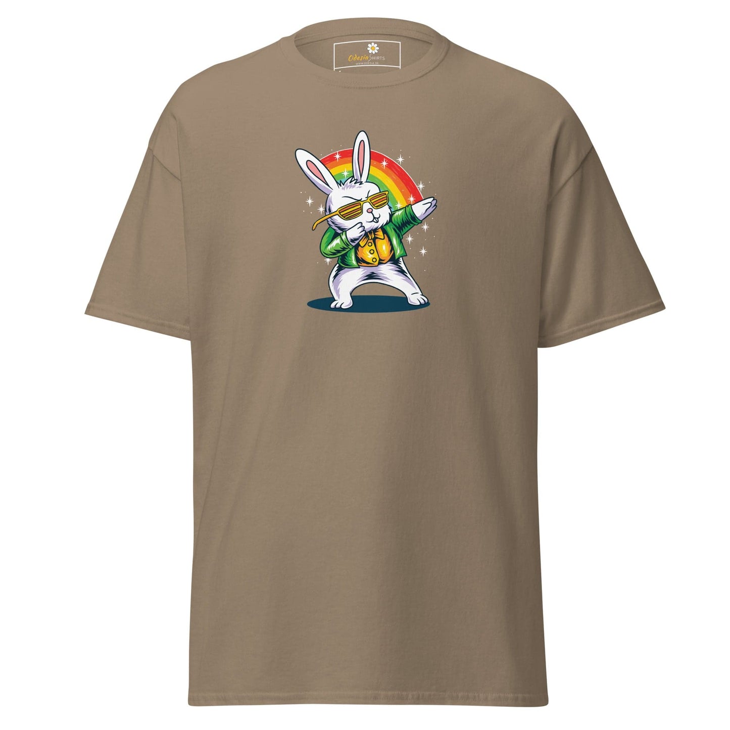 Unisex classic t-shirt - FUN DANCING RABBIT - REGULAR - Brown Savana / S