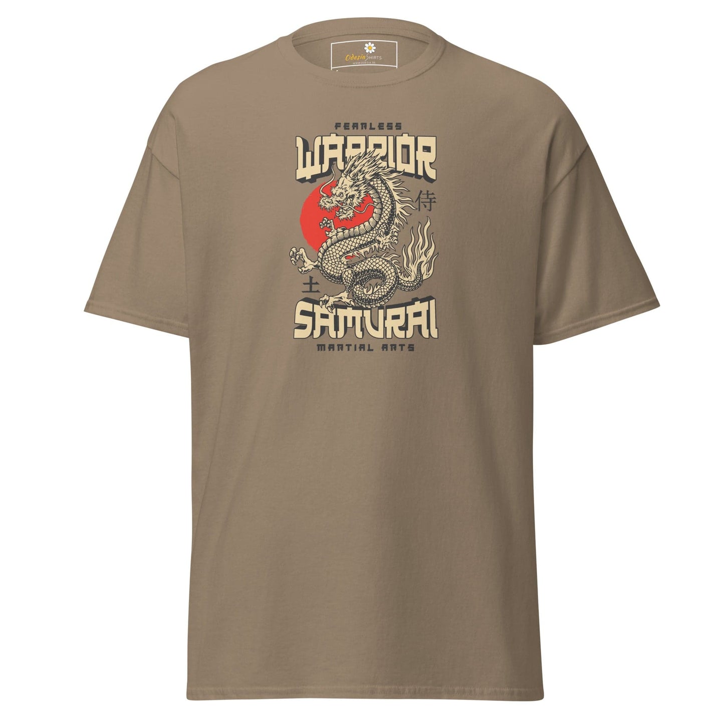 Unisex classic t-shirt - MYSTIC FEARLESS DRAGON - REGULAR - Brown Savana / S