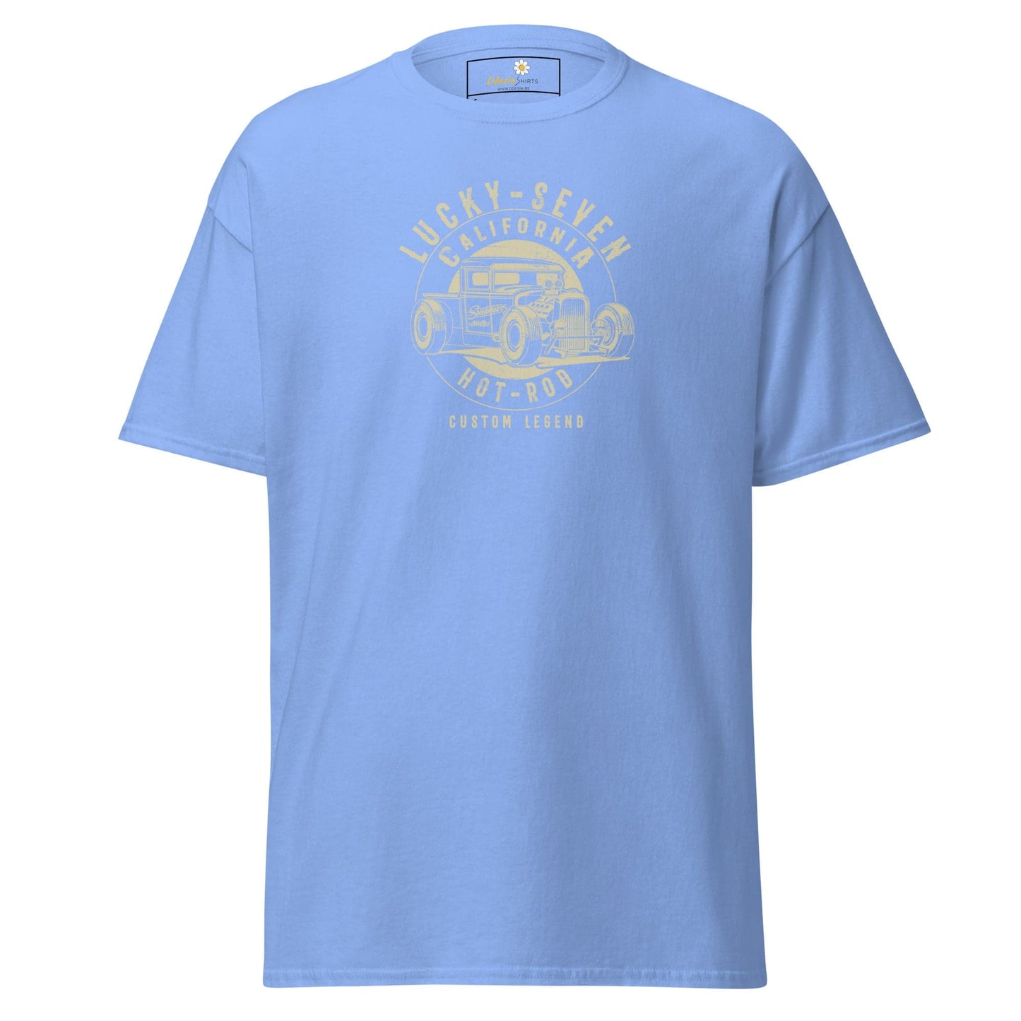 Unisex classic t-shirt - MOTOR LUCKY SEVEN - REGULAR - Carolina Blue / S