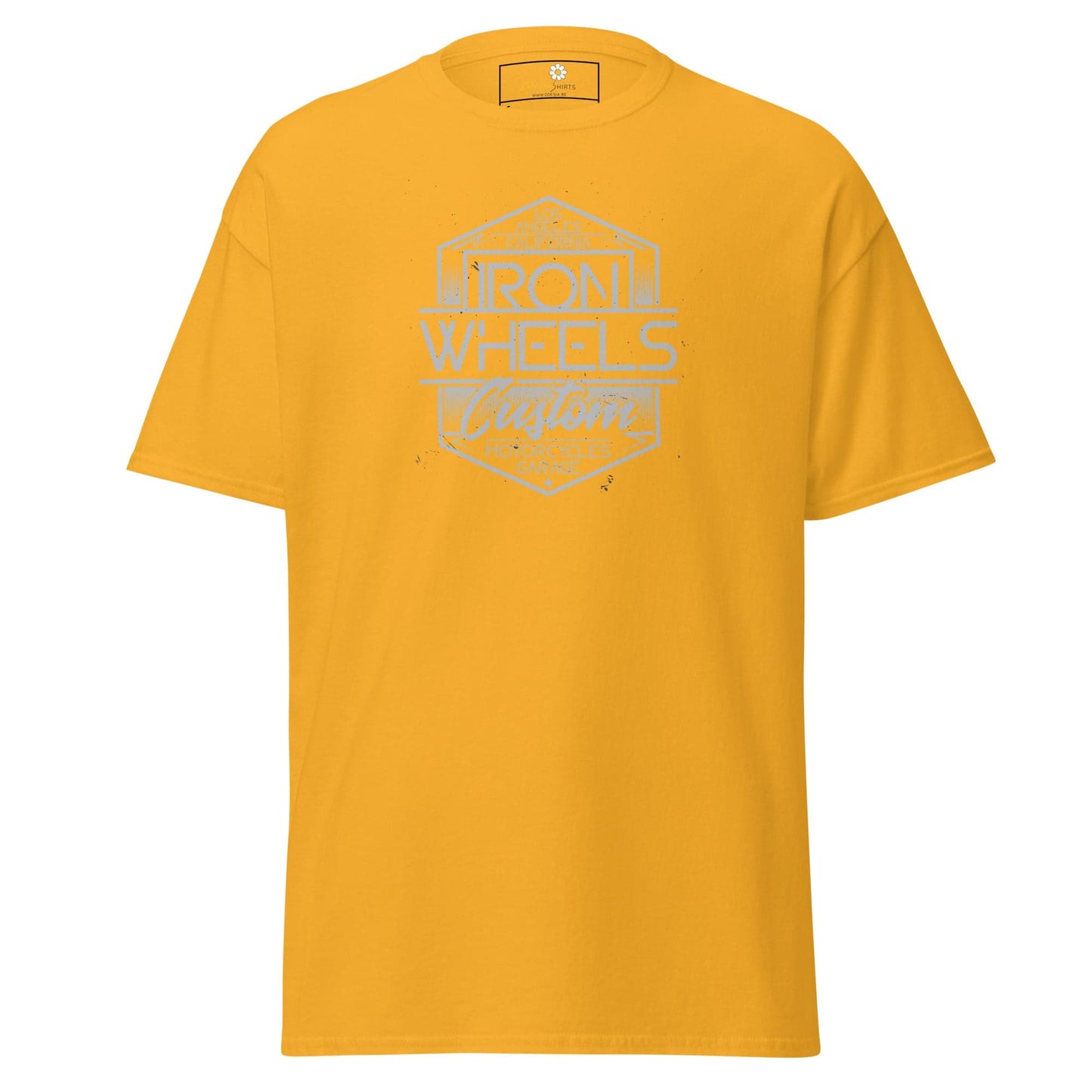 Unisex classic t-shirt - MISC IRON WHEELS - REGULAR - Gold / S