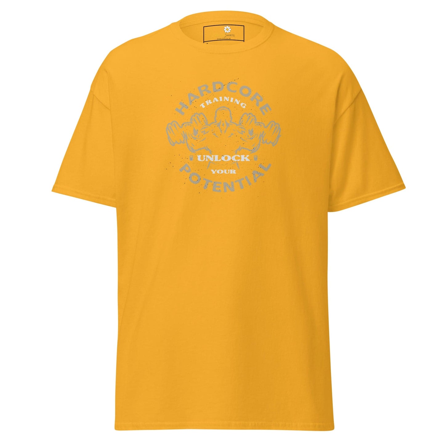 Unisex classic t-shirt - SPORT HARDCORE TRAINING - REGULAR - Gold / S