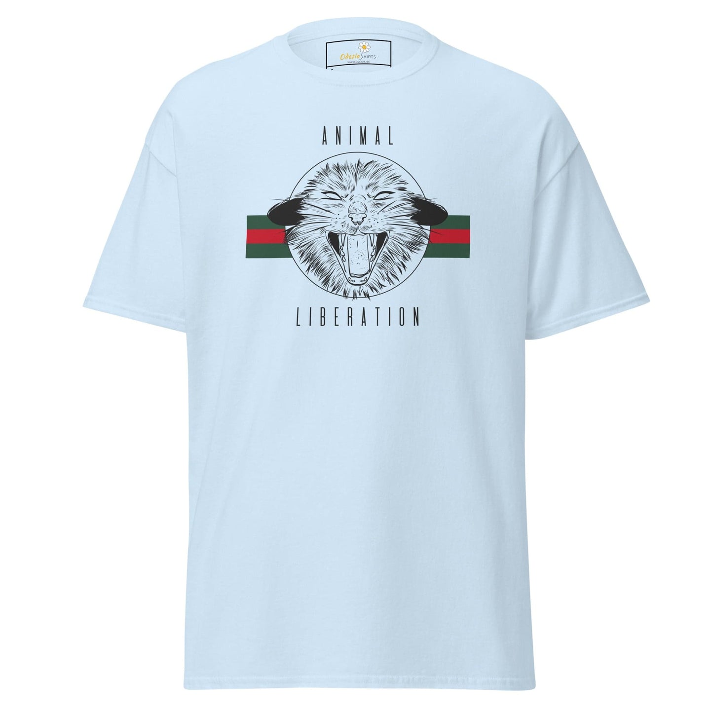 Unisex classic t-shirt - VEGAN ANIMAL LIBERATION - REGULAR - Light Blue / S