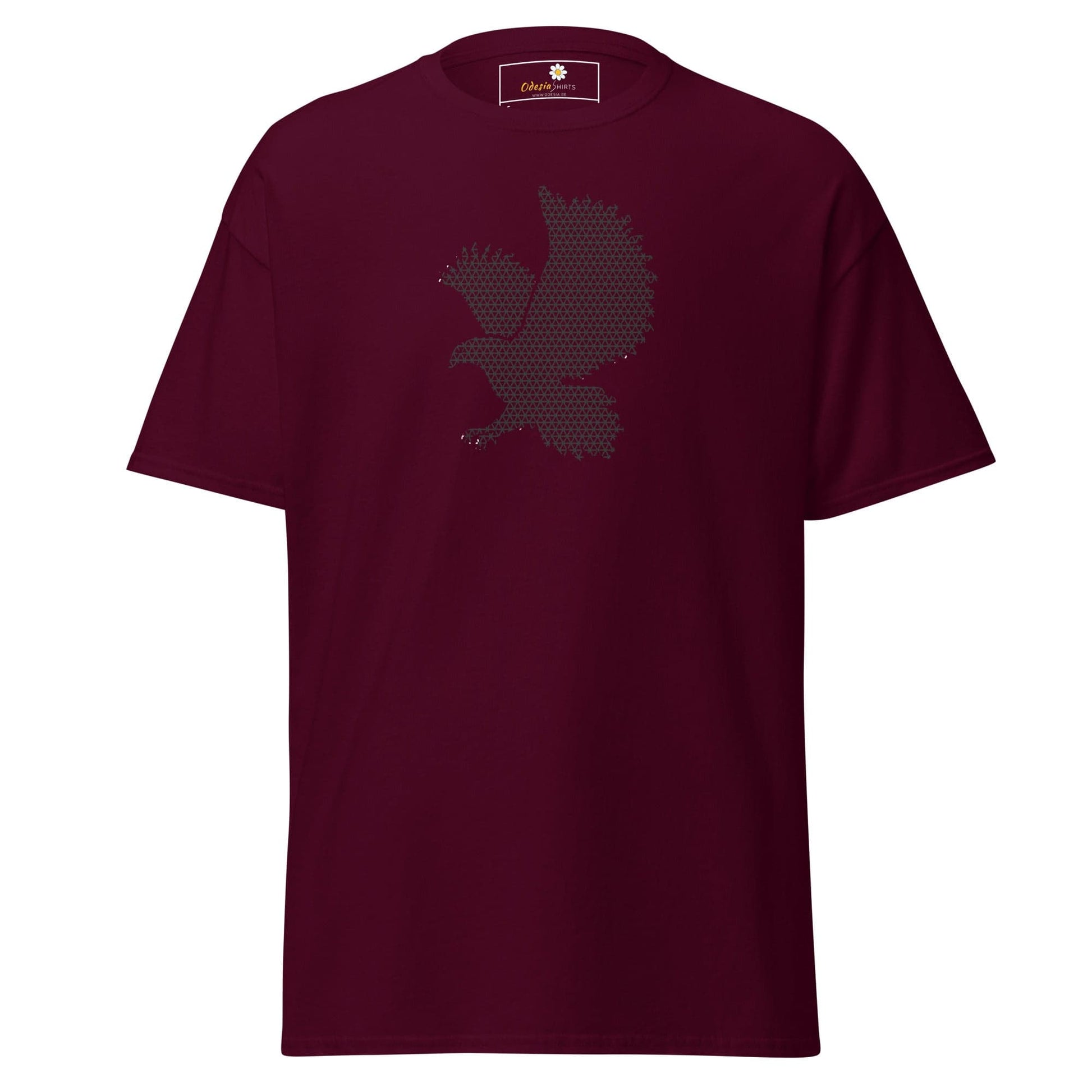 Unisex classic t-shirt - ABSTRACT BIRD - REGULAR - Maroon / S