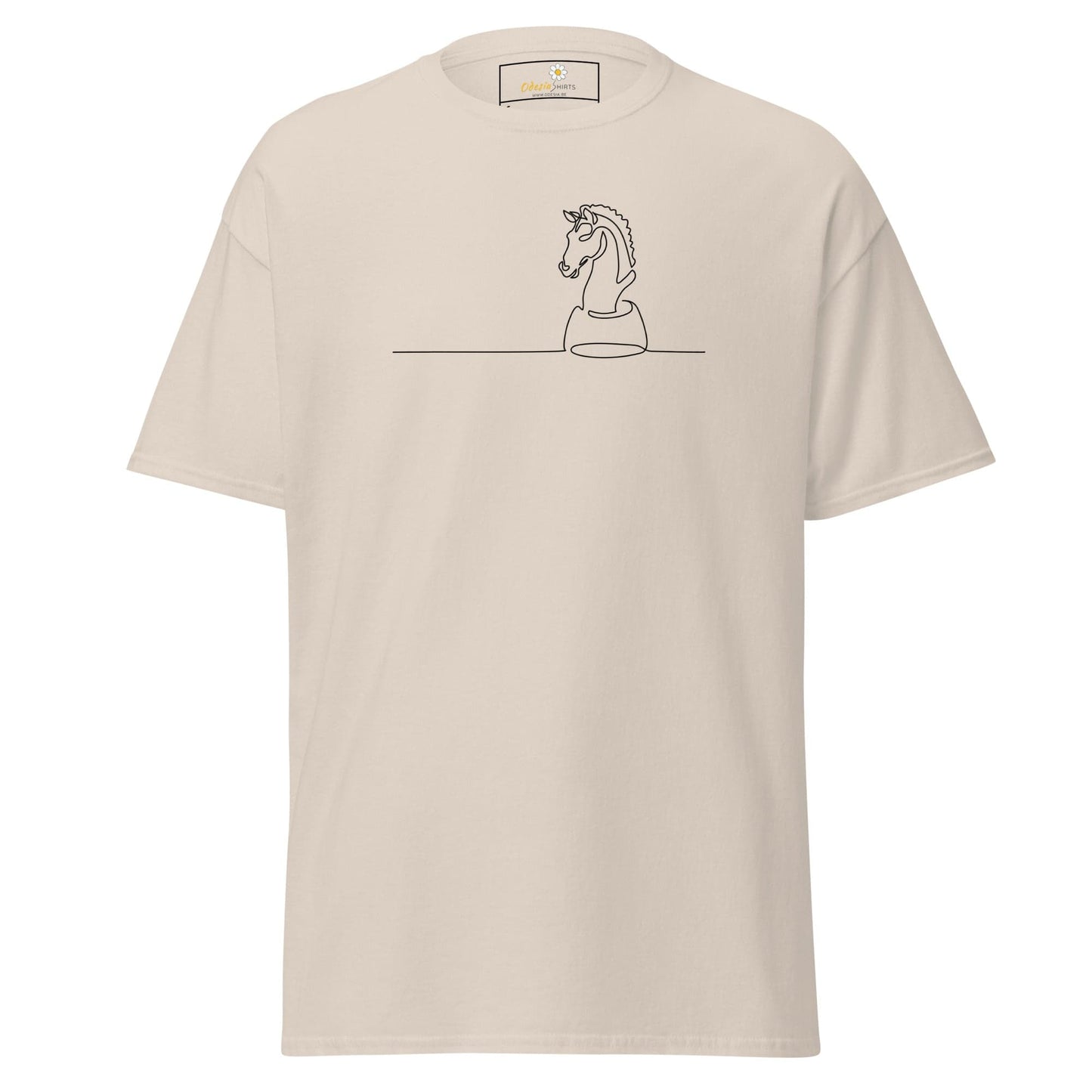 Unisex classic t-shirt - SPORT CHESS HORSE - REGULAR - Natural / S