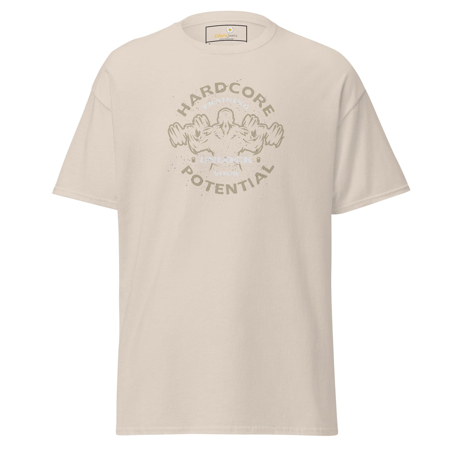 Unisex classic t-shirt - SPORT HARDCORE TRAINING - REGULAR - Natural / S